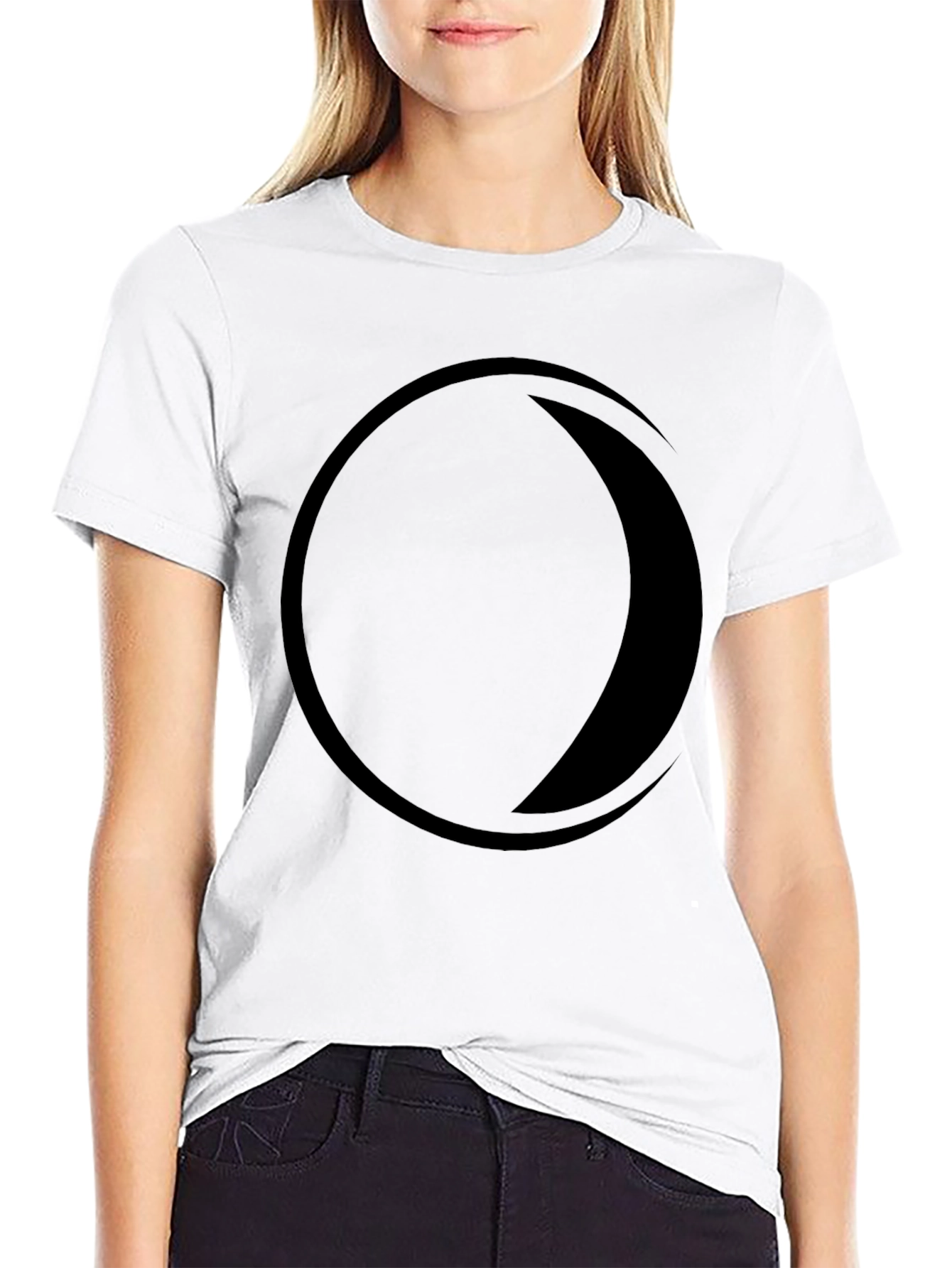 Modern Eclipse Graphic Tee - Black