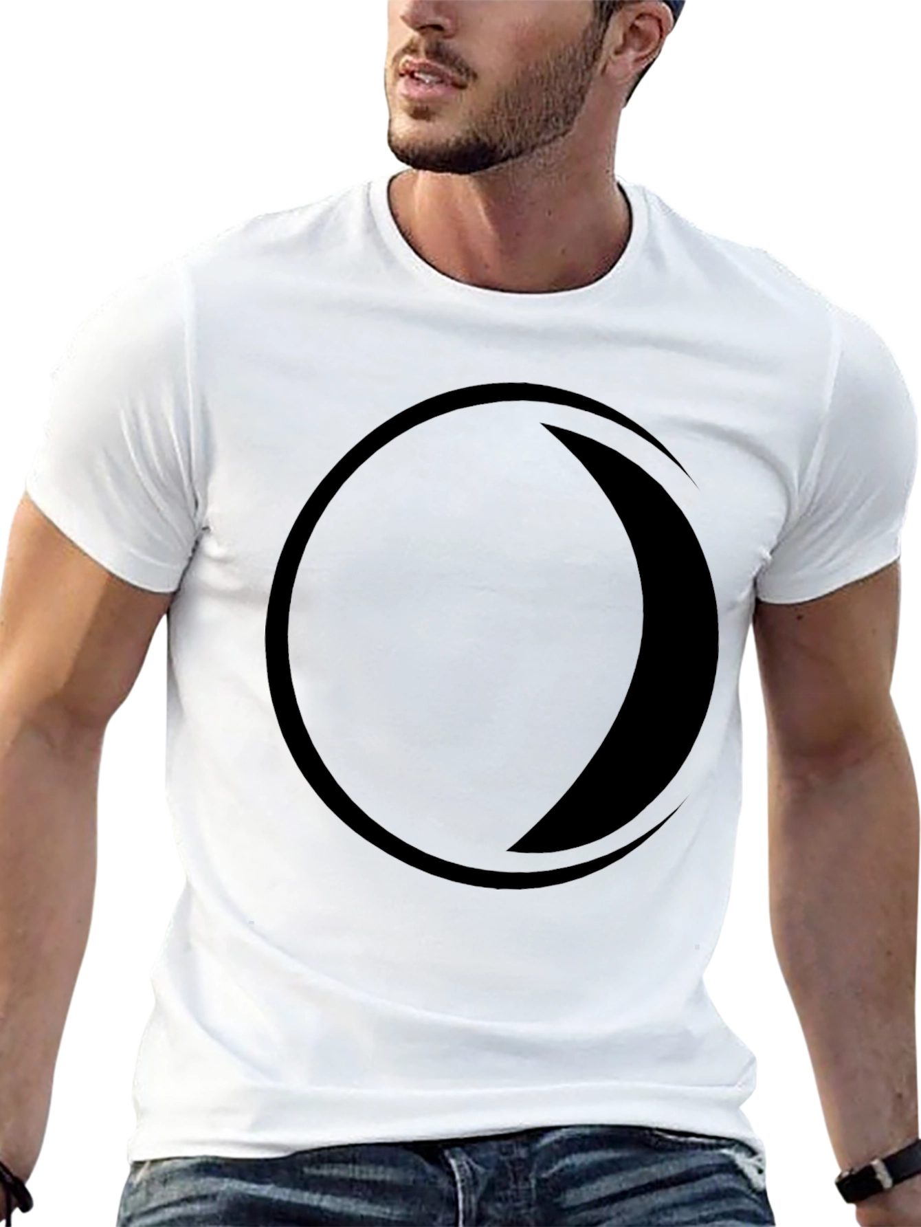 Modern Eclipse Graphic Tee - Black