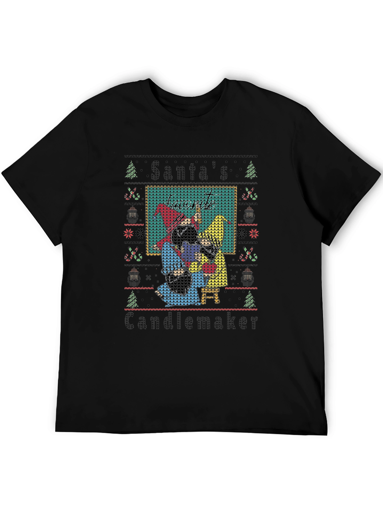 Santas Candlemaker Ugly Christmas T-Shirt