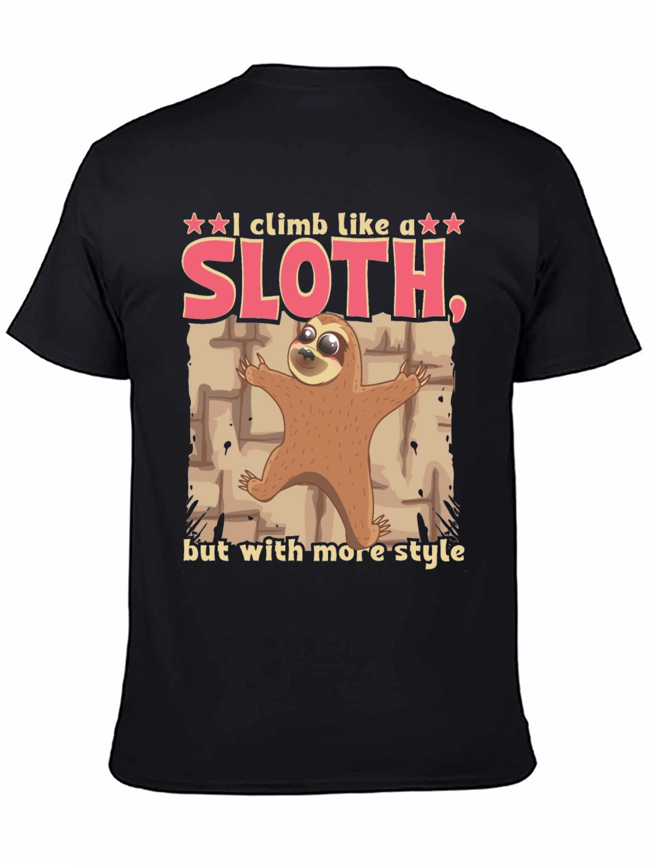 Funny Sloth Climbing Style T-Shirt