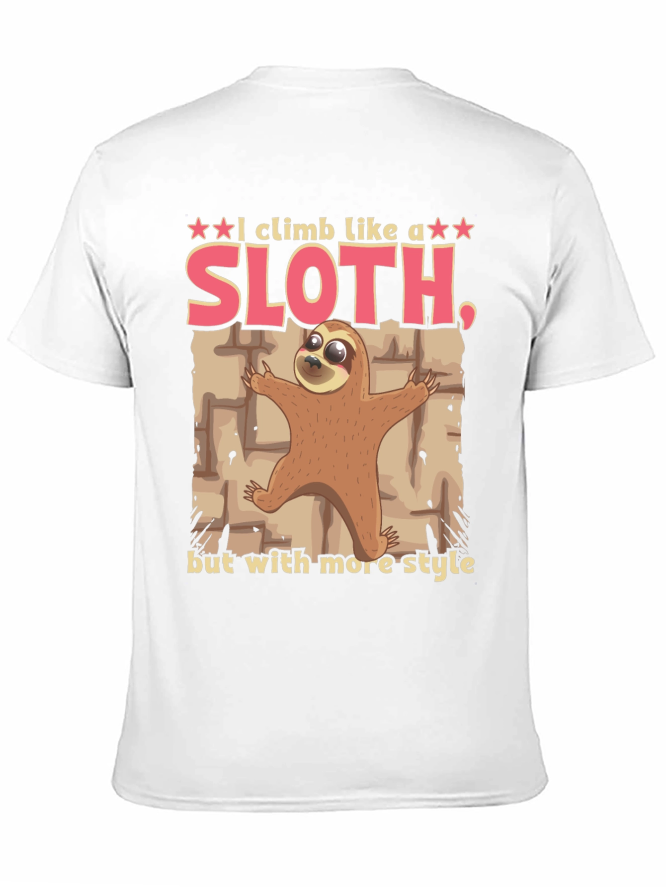 Funny Sloth Climbing Style T-Shirt