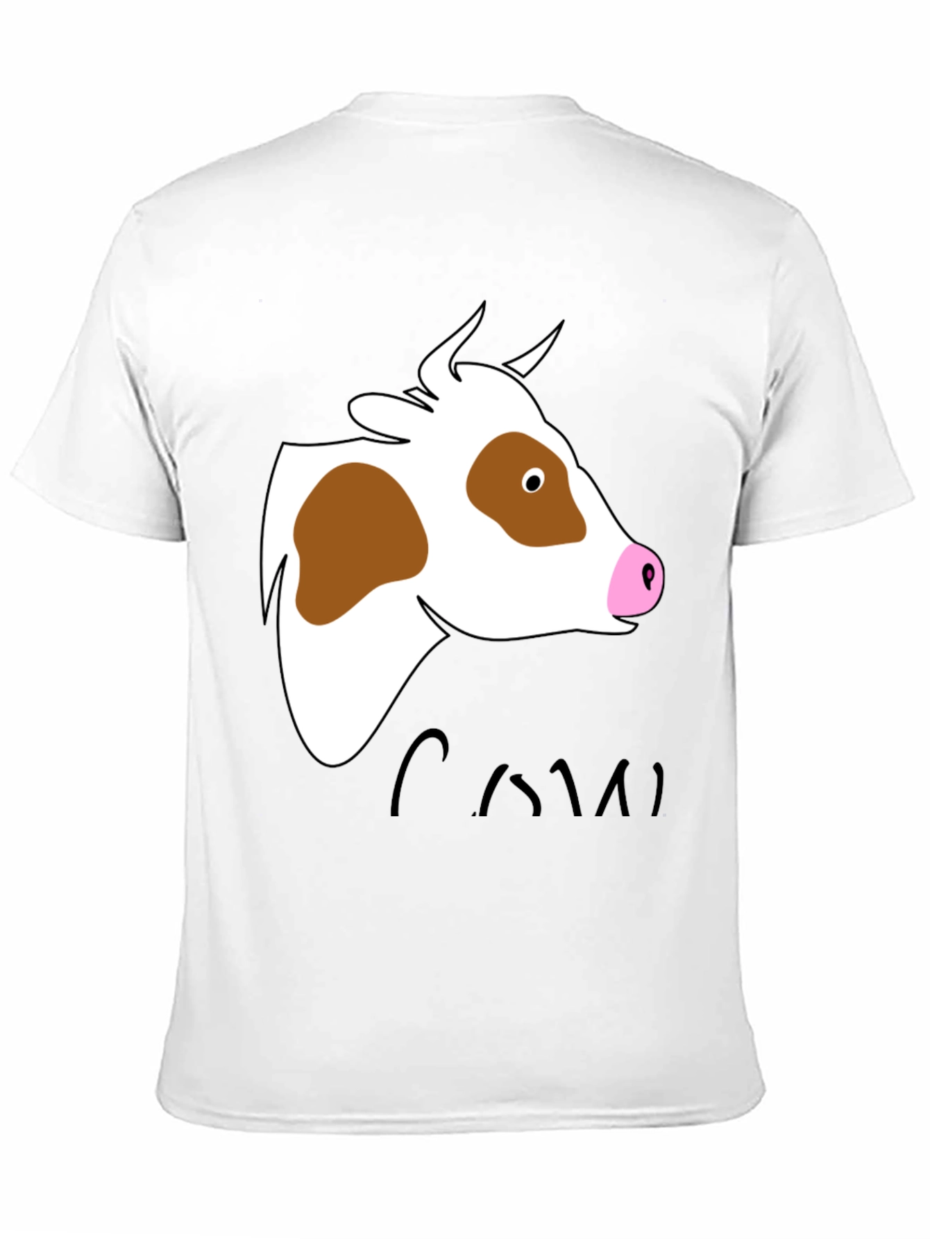 Cow Graphic Tee - Unisex Black T-Shirt