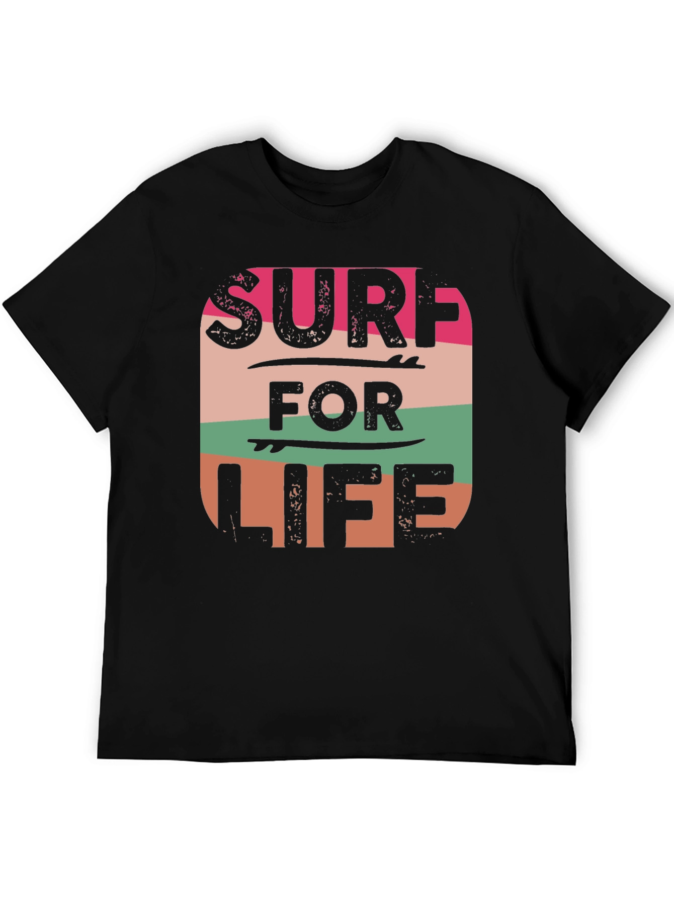Surf For Life Graphic Tee - Retro Style