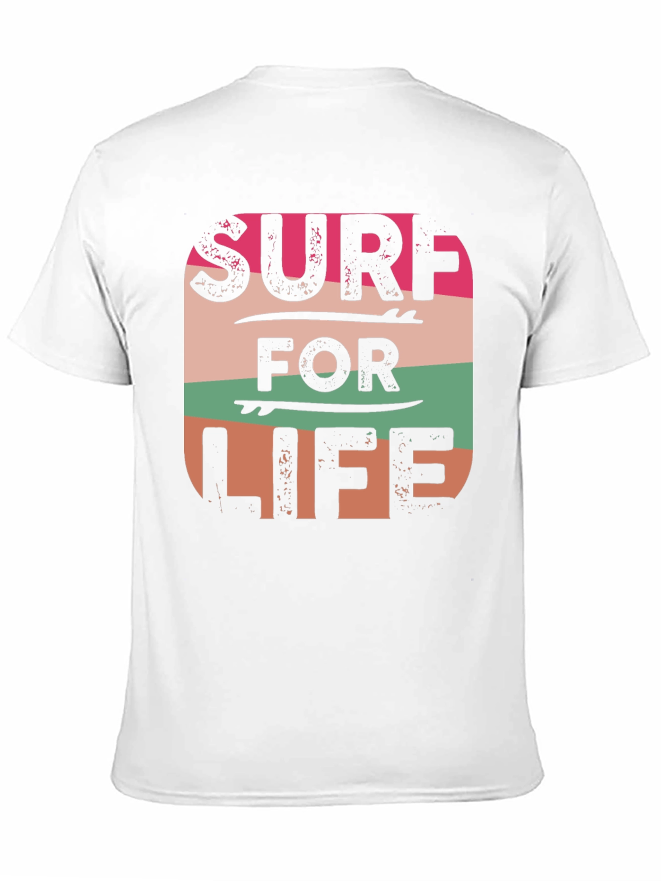 Surf For Life Graphic Tee - Retro Style
