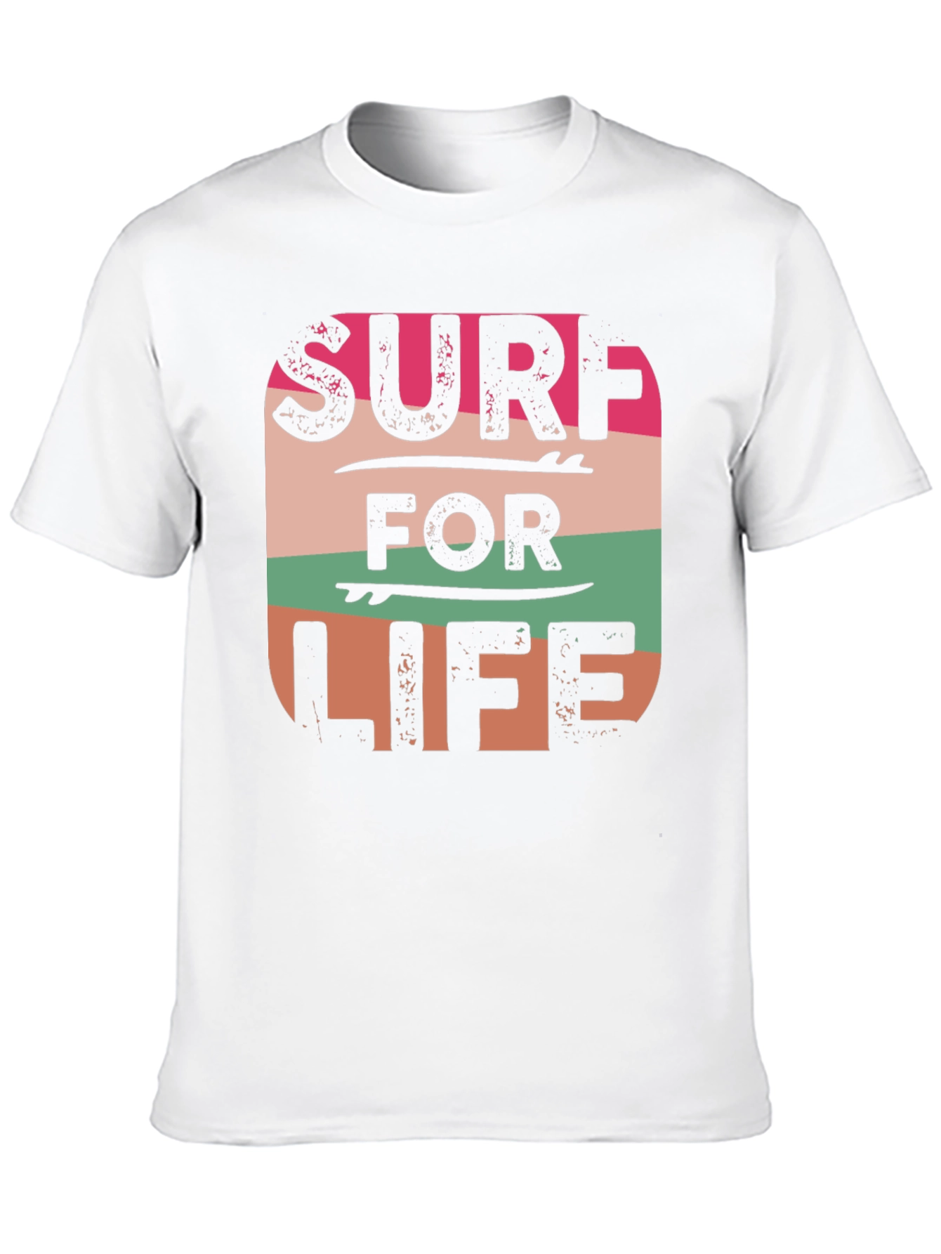 Surf For Life Graphic Tee - Retro Style