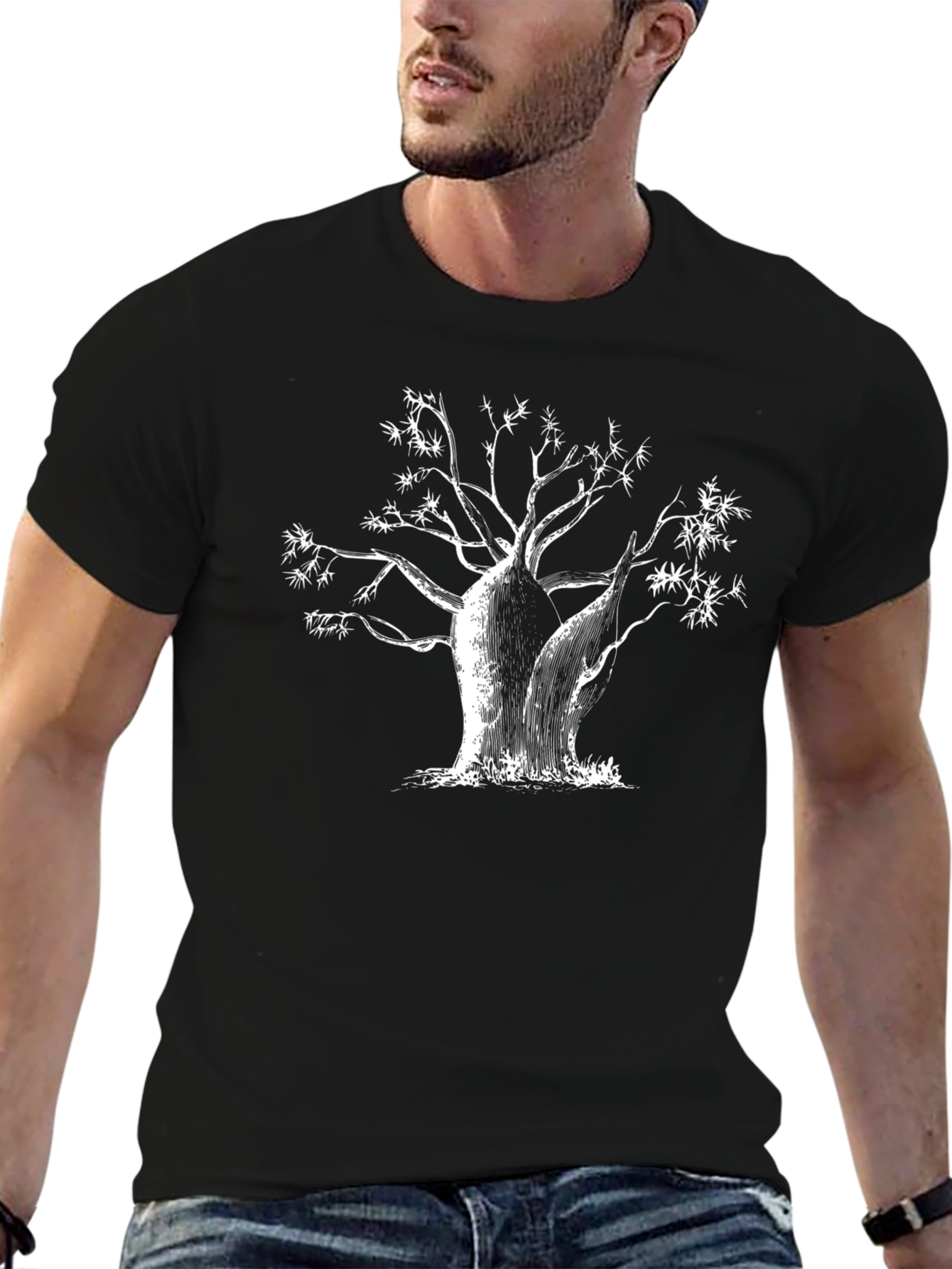 Unique Tree Graphic T-Shirt