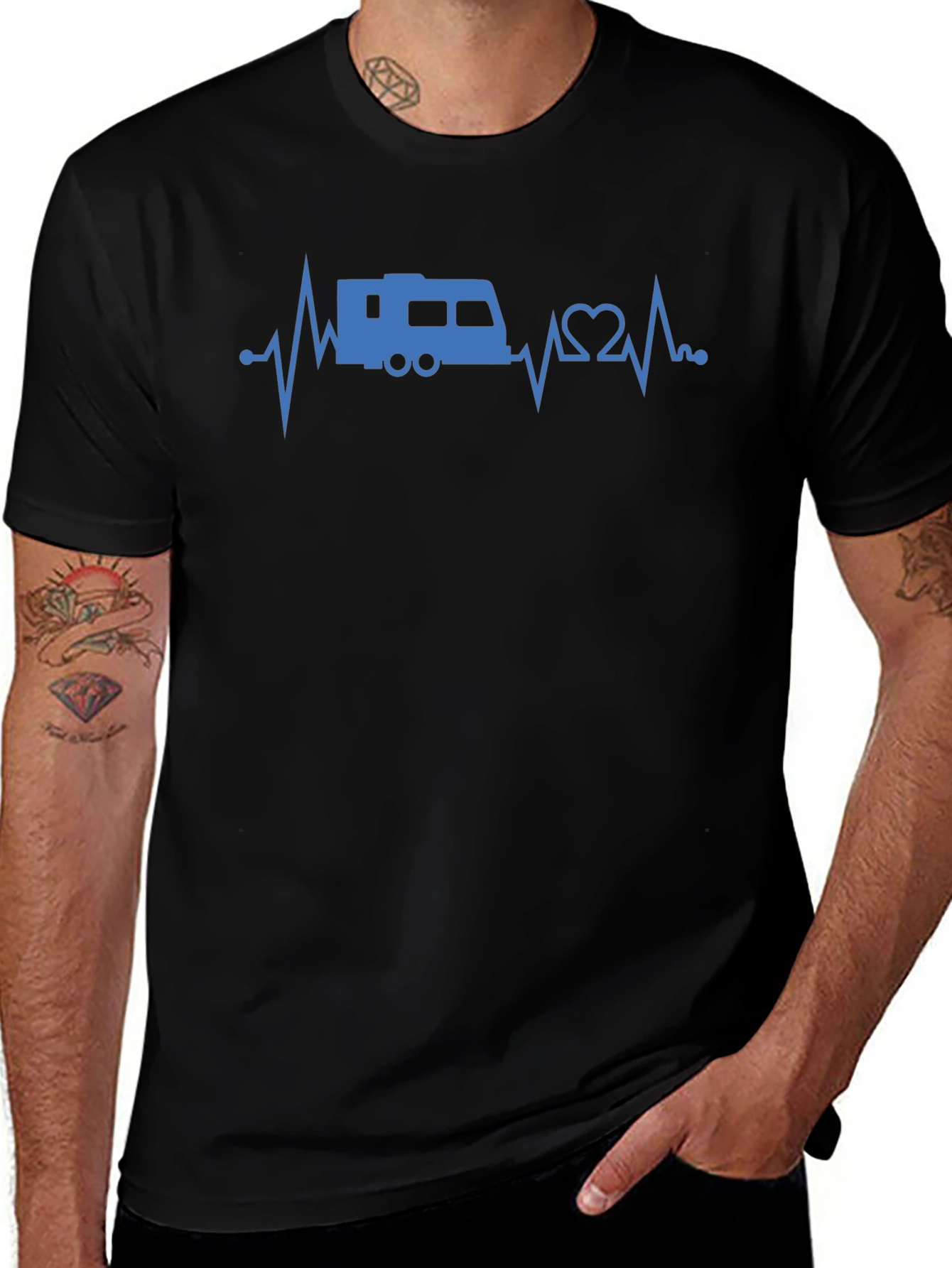 RV Heartbeat T-Shirt - Camping Life Tee