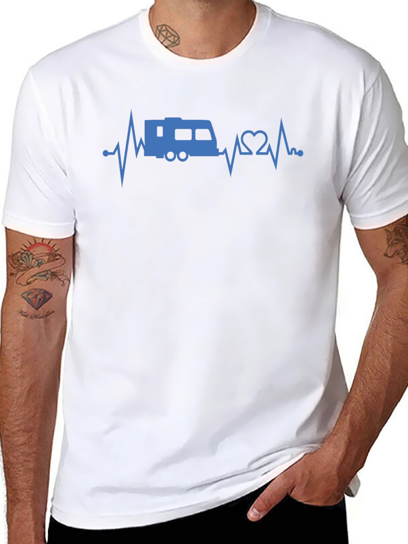 RV Heartbeat T-Shirt - Camping Life Tee