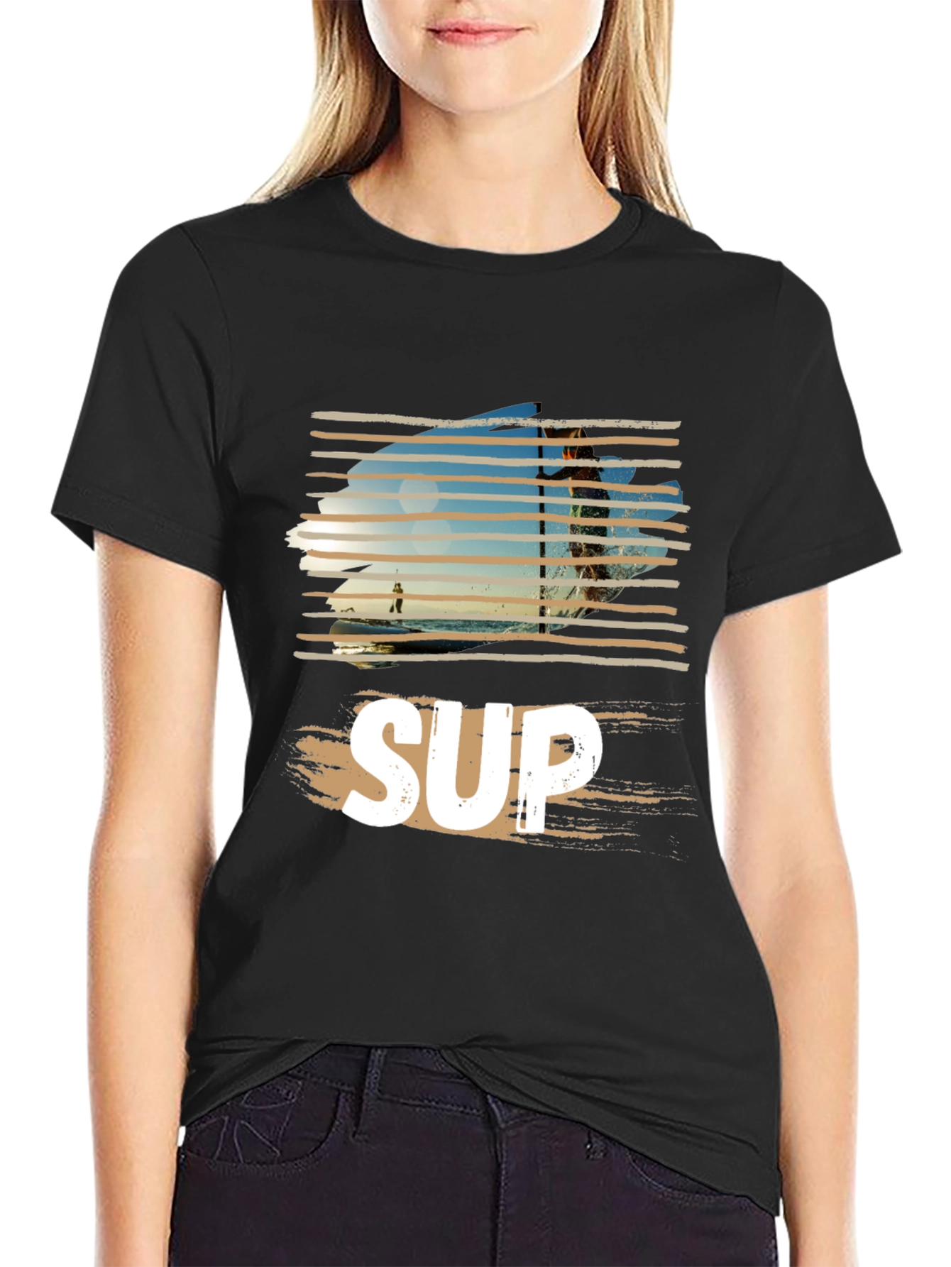 SUP Graphic T-Shirt - Stand Up Paddle Boarder Tee
