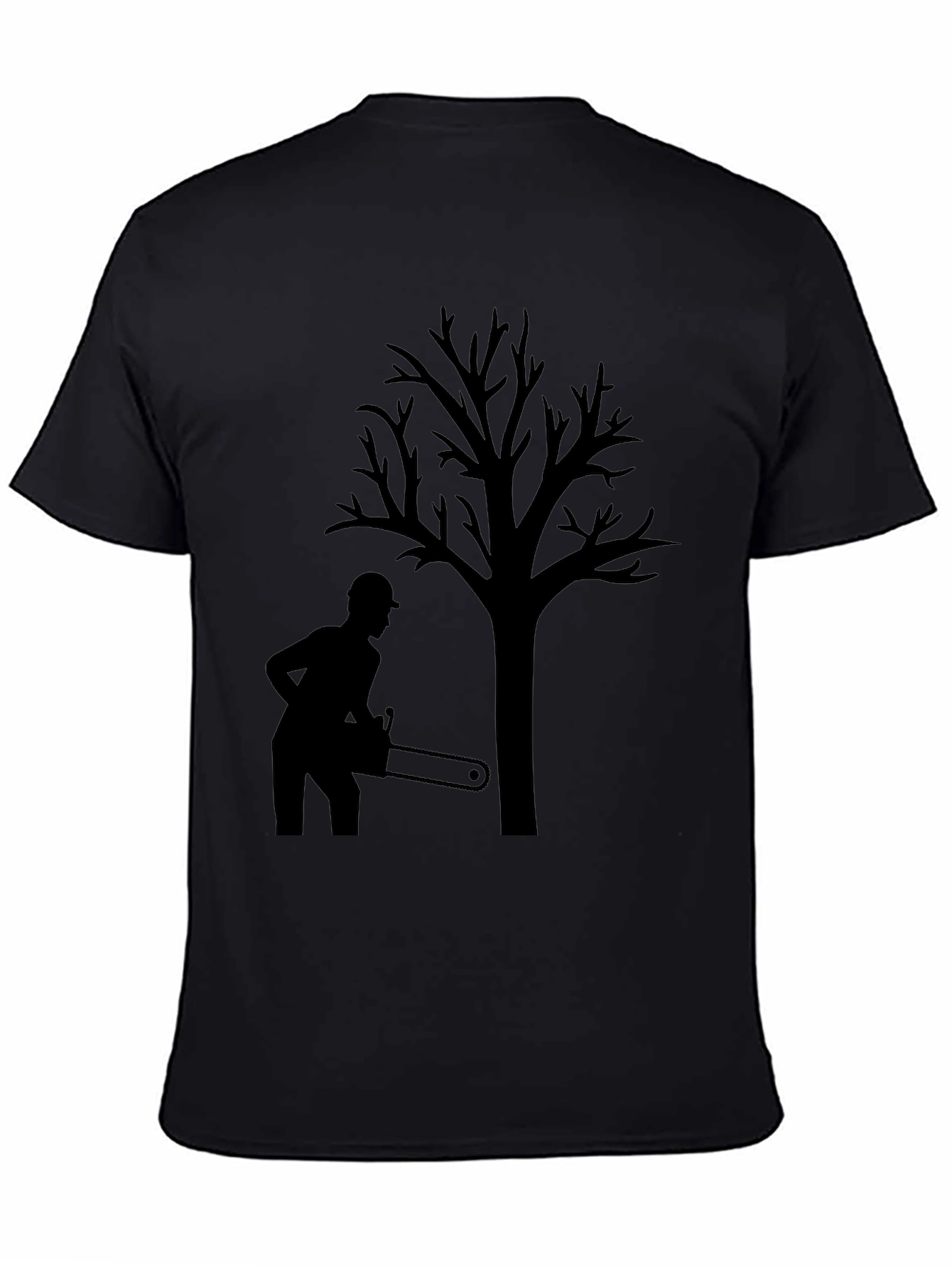 Arborist Tree Felling Black T-Shirt
