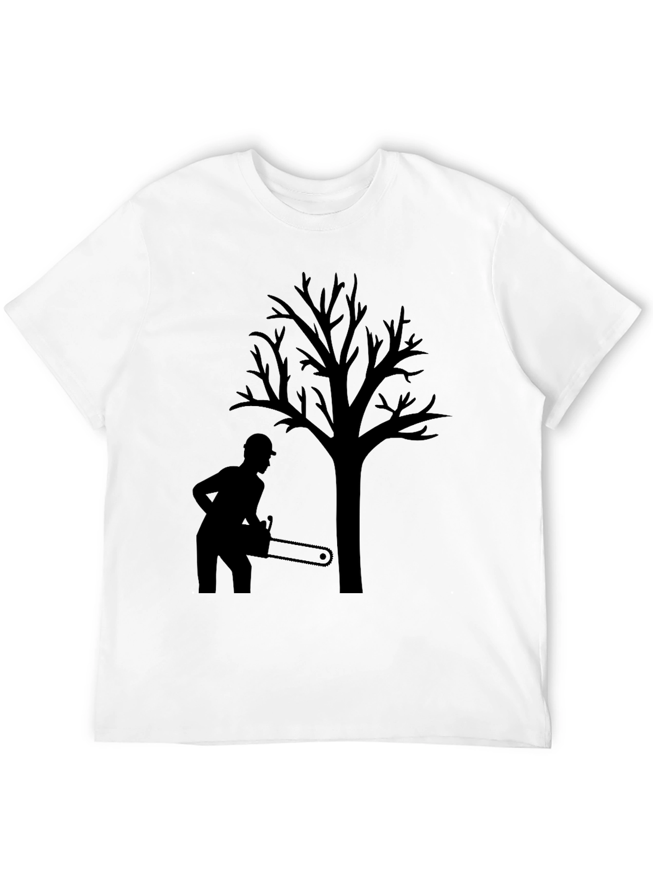 Arborist Tree Felling Black T-Shirt