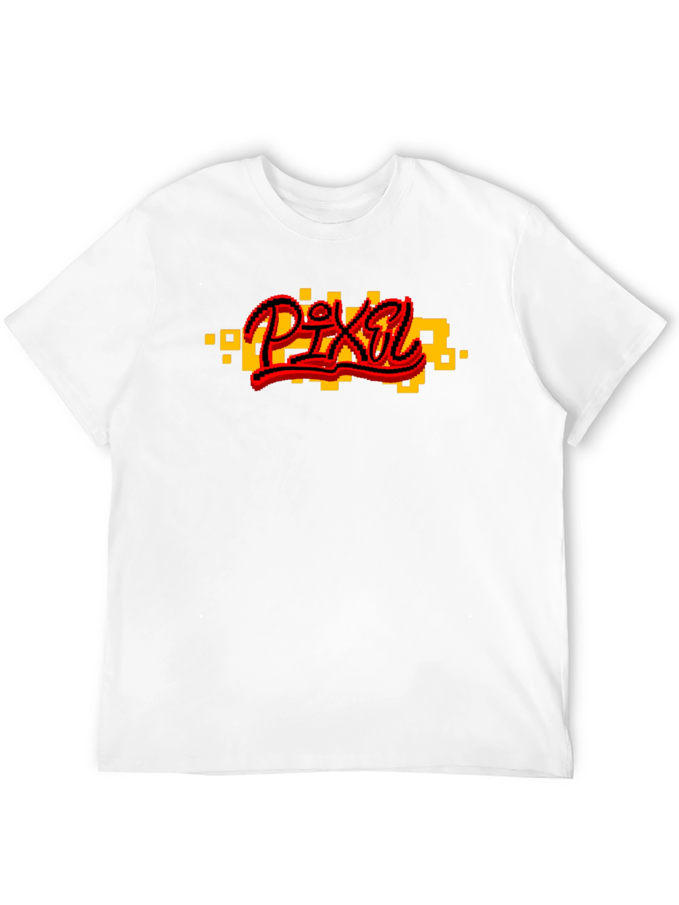 Pixel Art Graphic Black T-Shirt