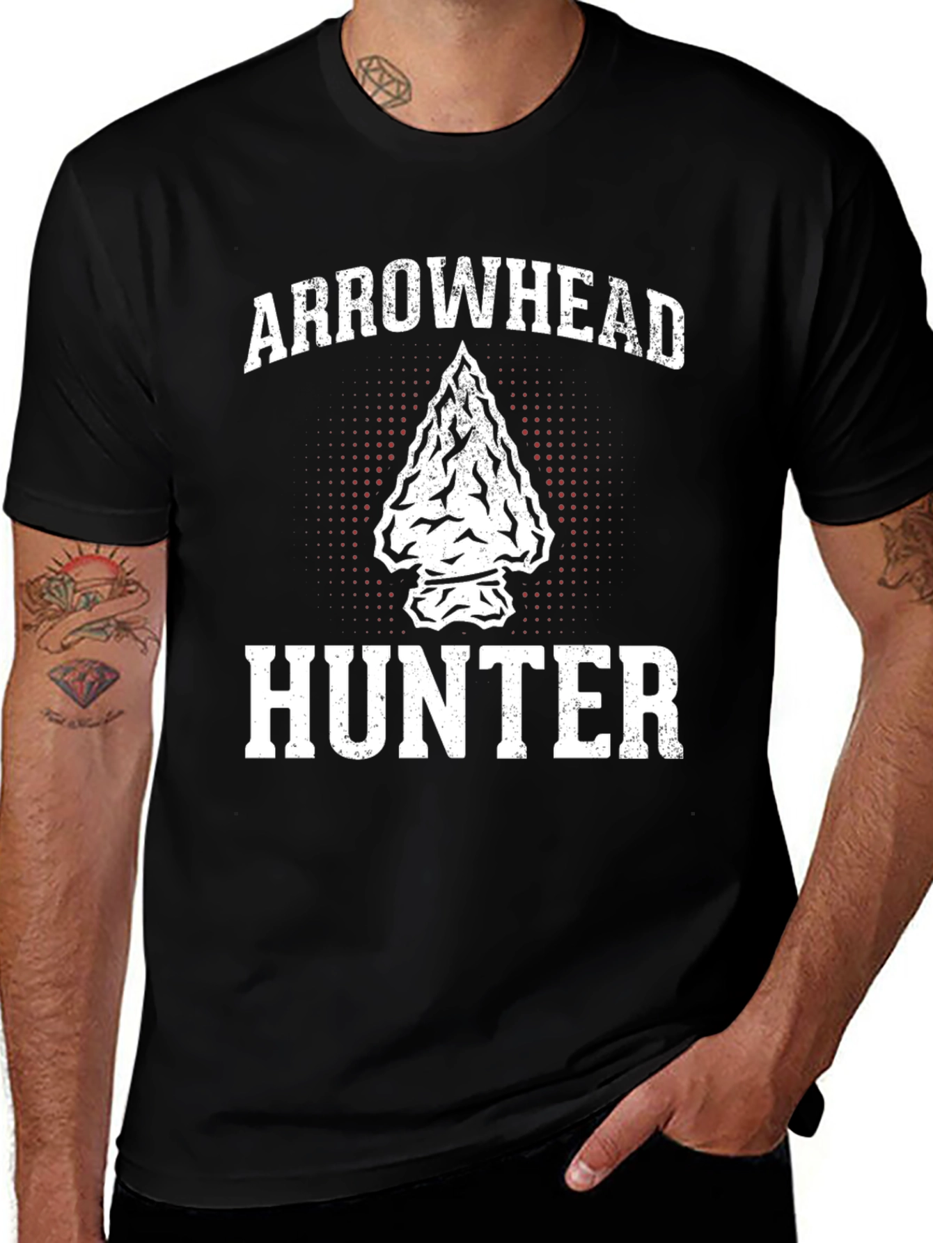 Arrowhead Hunter Graphic T-Shirt - Black