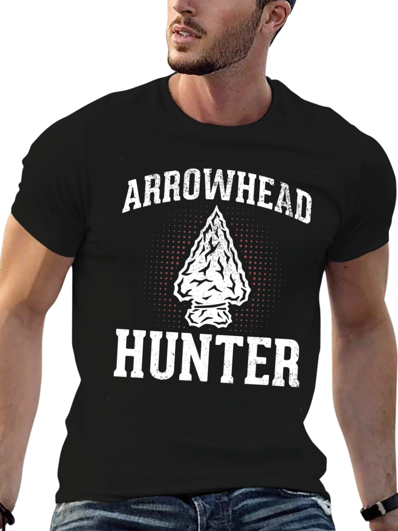 Arrowhead Hunter Graphic T-Shirt - Black
