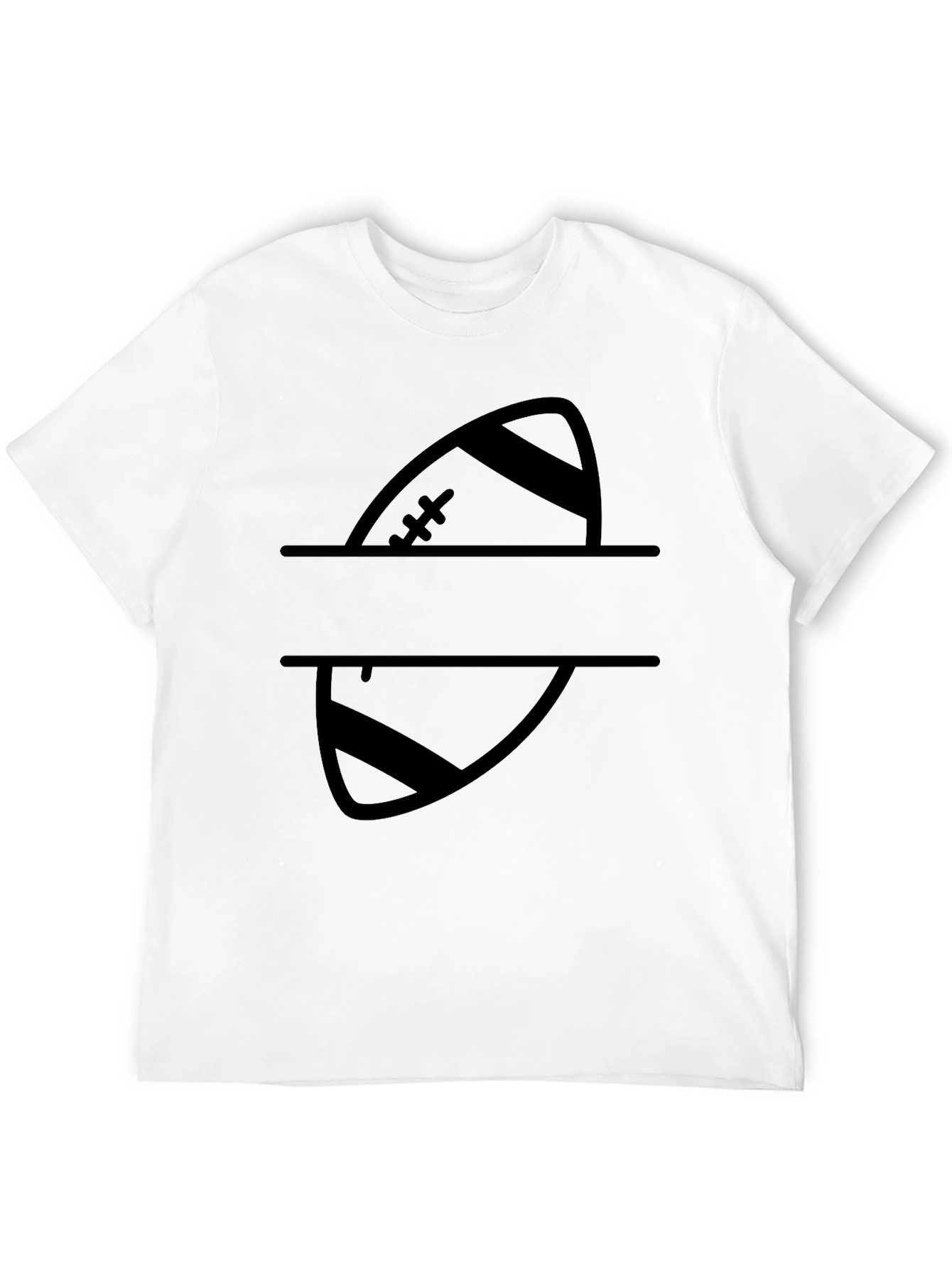 Split Football Personalized T-Shirt