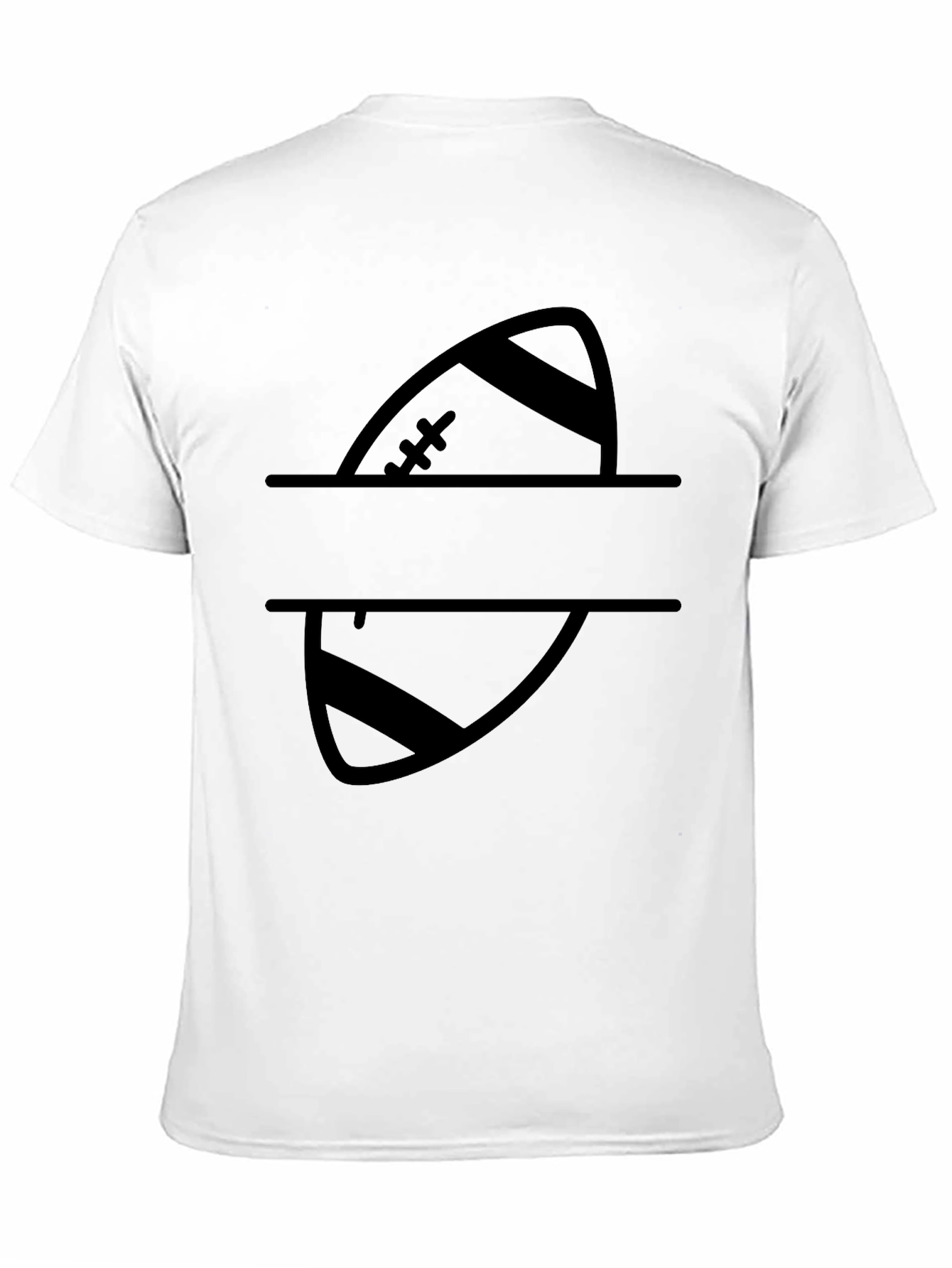 Split Football Personalized T-Shirt