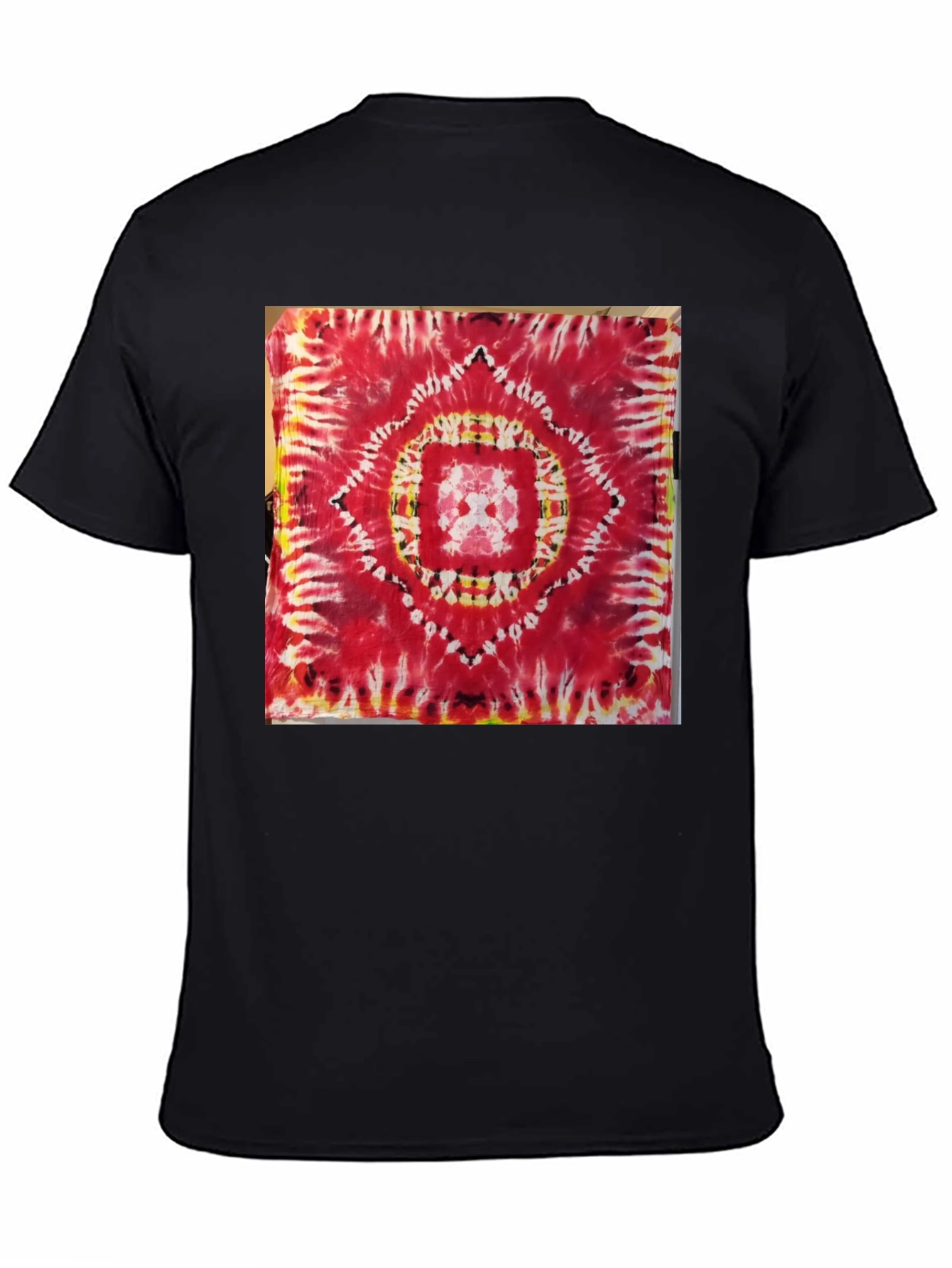 Red Tie-Dye Mandala Graphic Tee