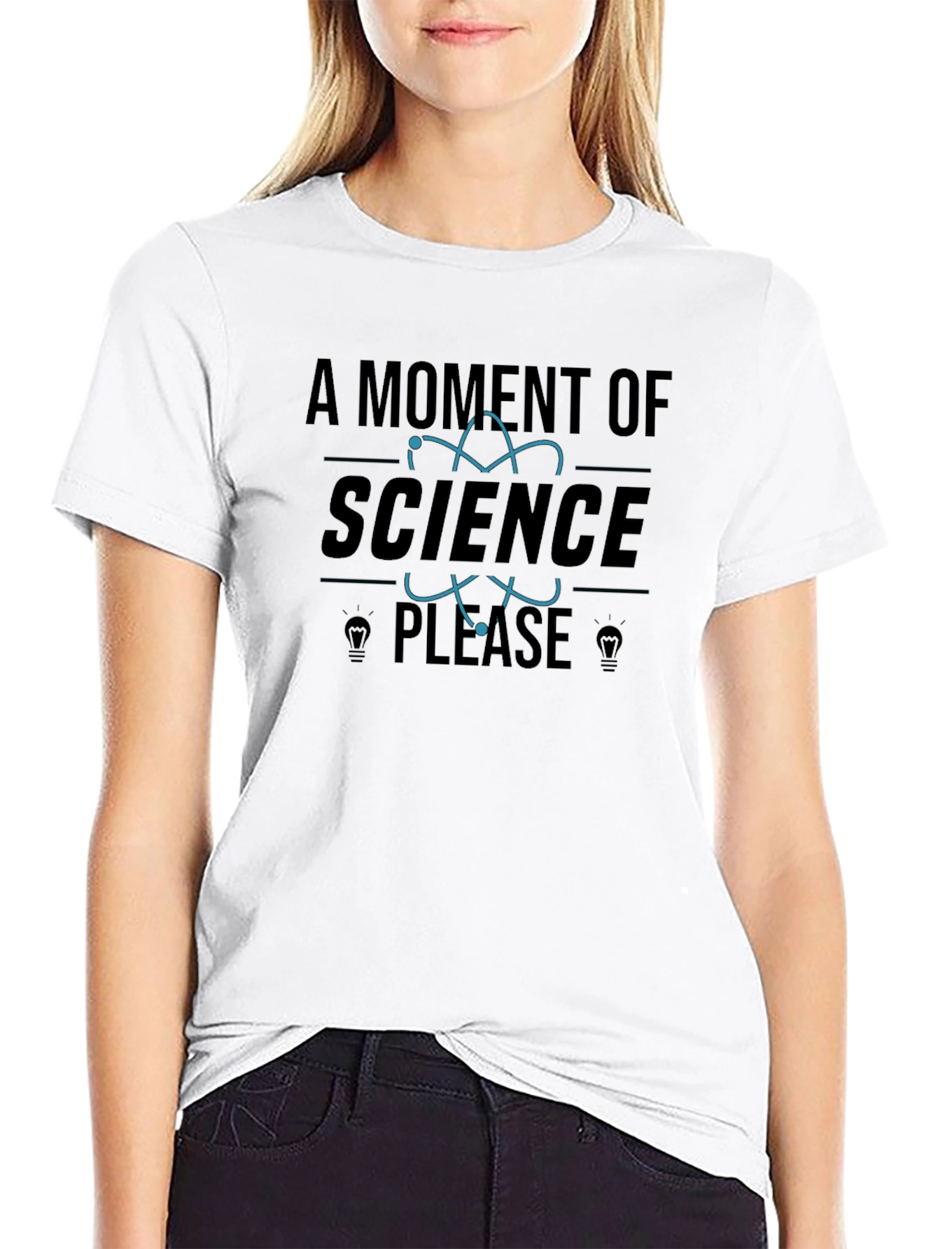 Science Please Black T-Shirt