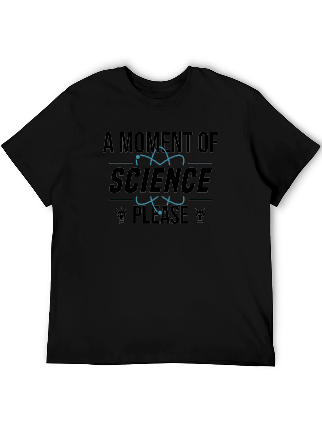 Science Please Black T-Shirt