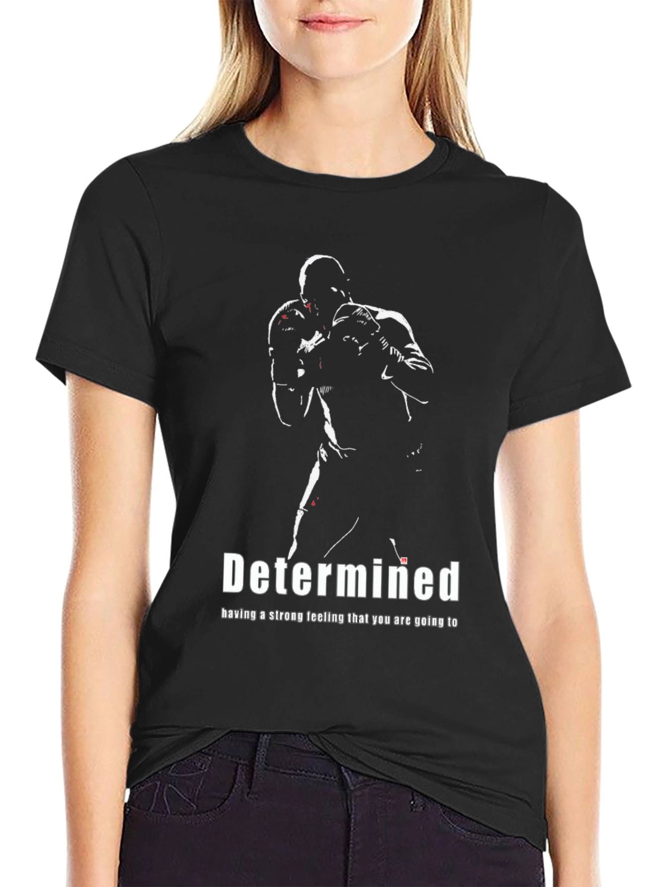 Determined Boxing T-Shirt - Motivation & Strength
