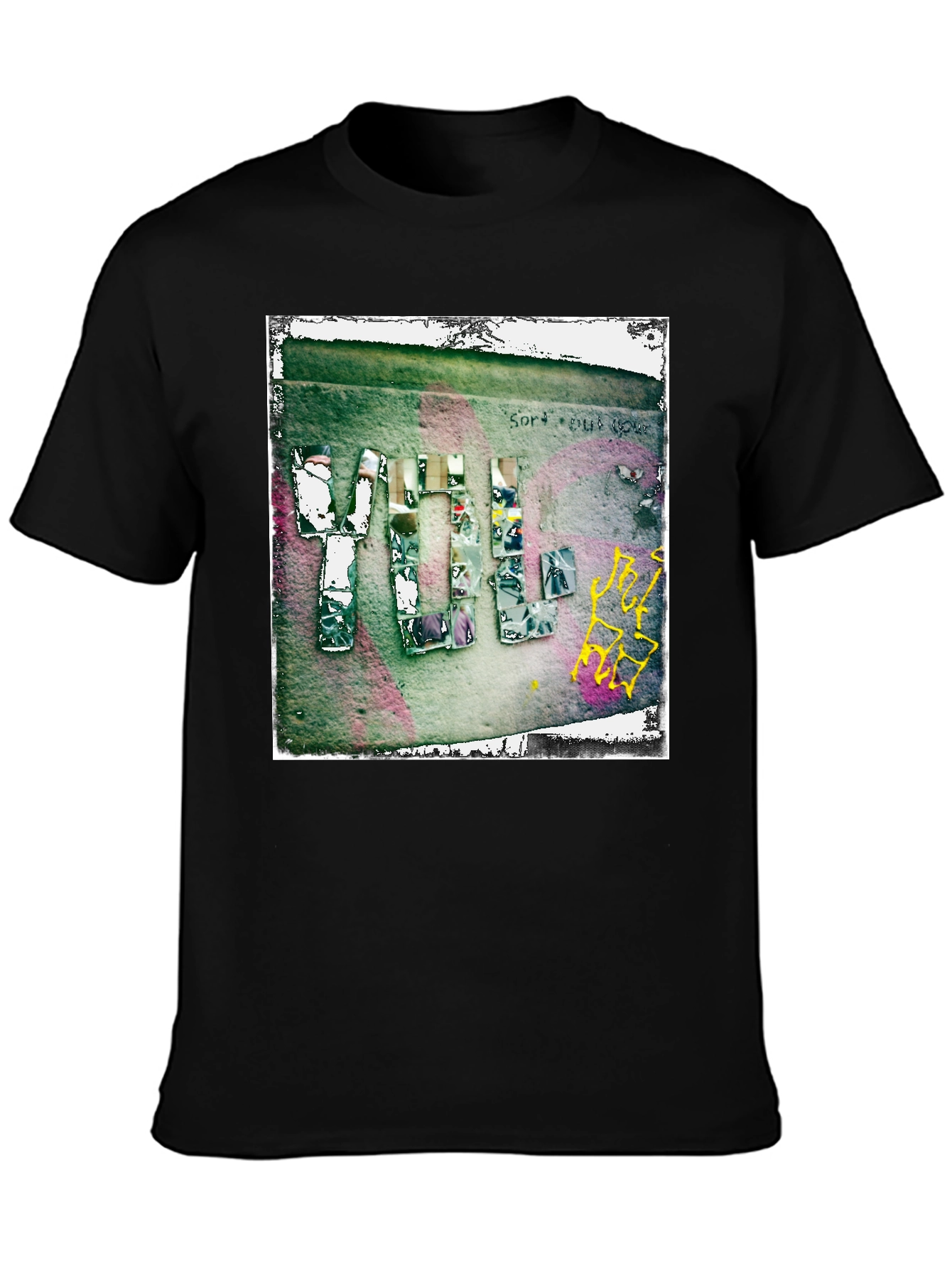 Abstract Graphic Print Crew Neck T-Shirt