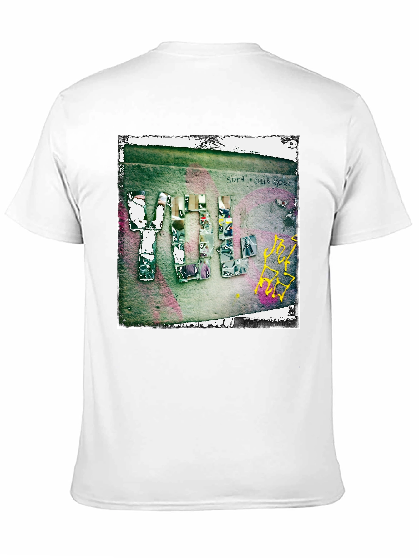 Abstract Graphic Print Crew Neck T-Shirt