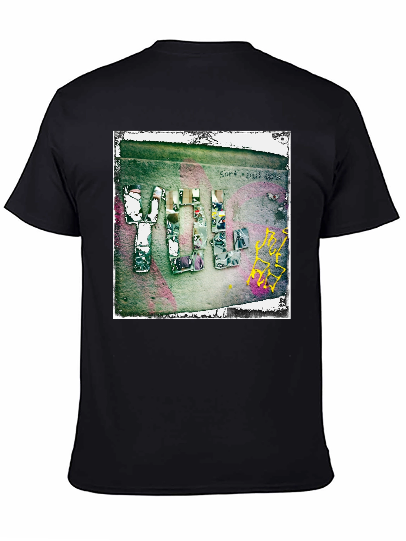Abstract Graphic Print Crew Neck T-Shirt