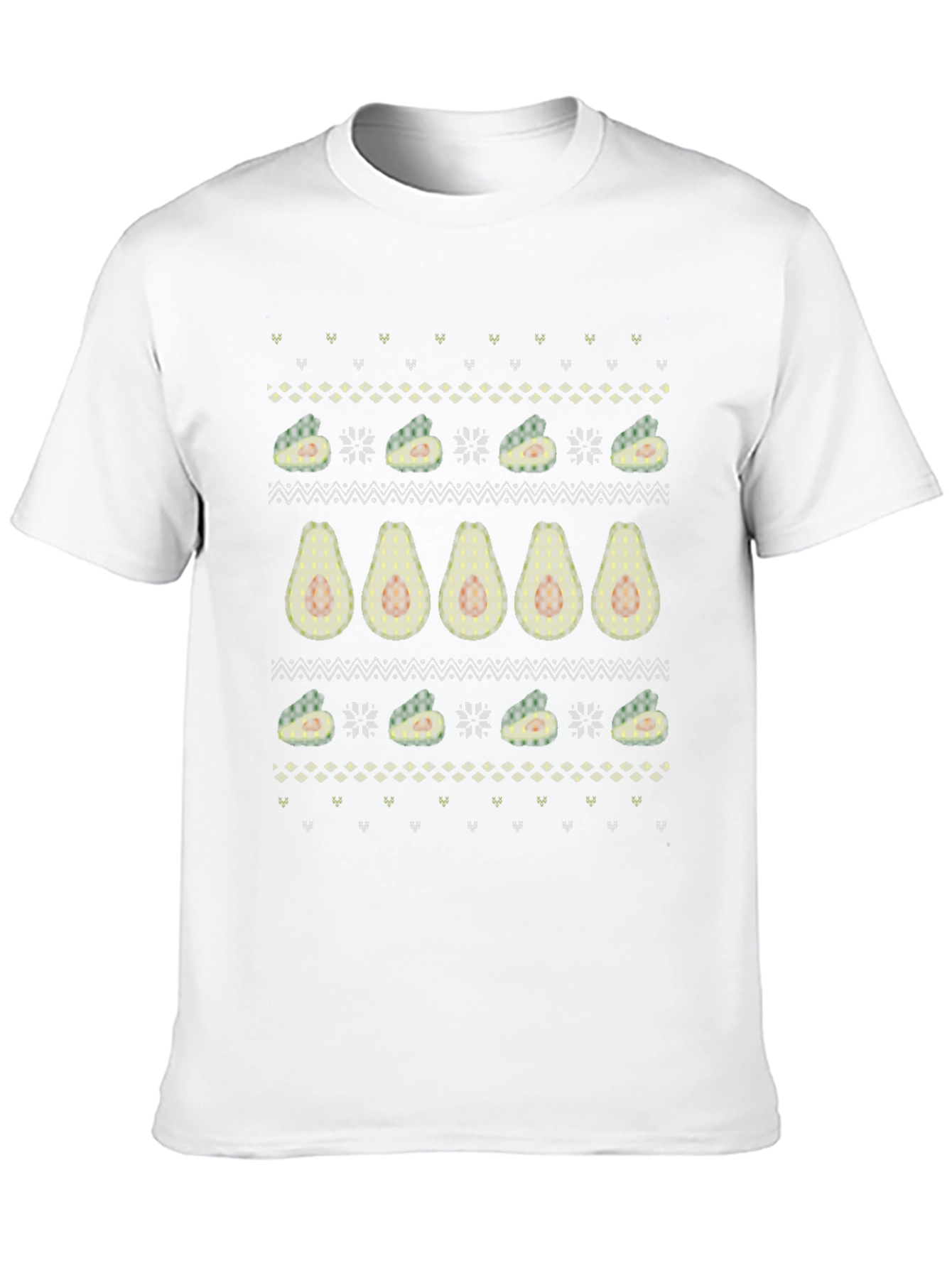 Avocado Sweater Pattern Graphic Tee