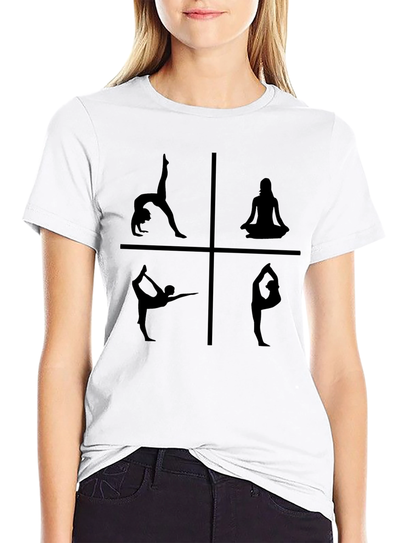Yoga Pose T-Shirt - Black