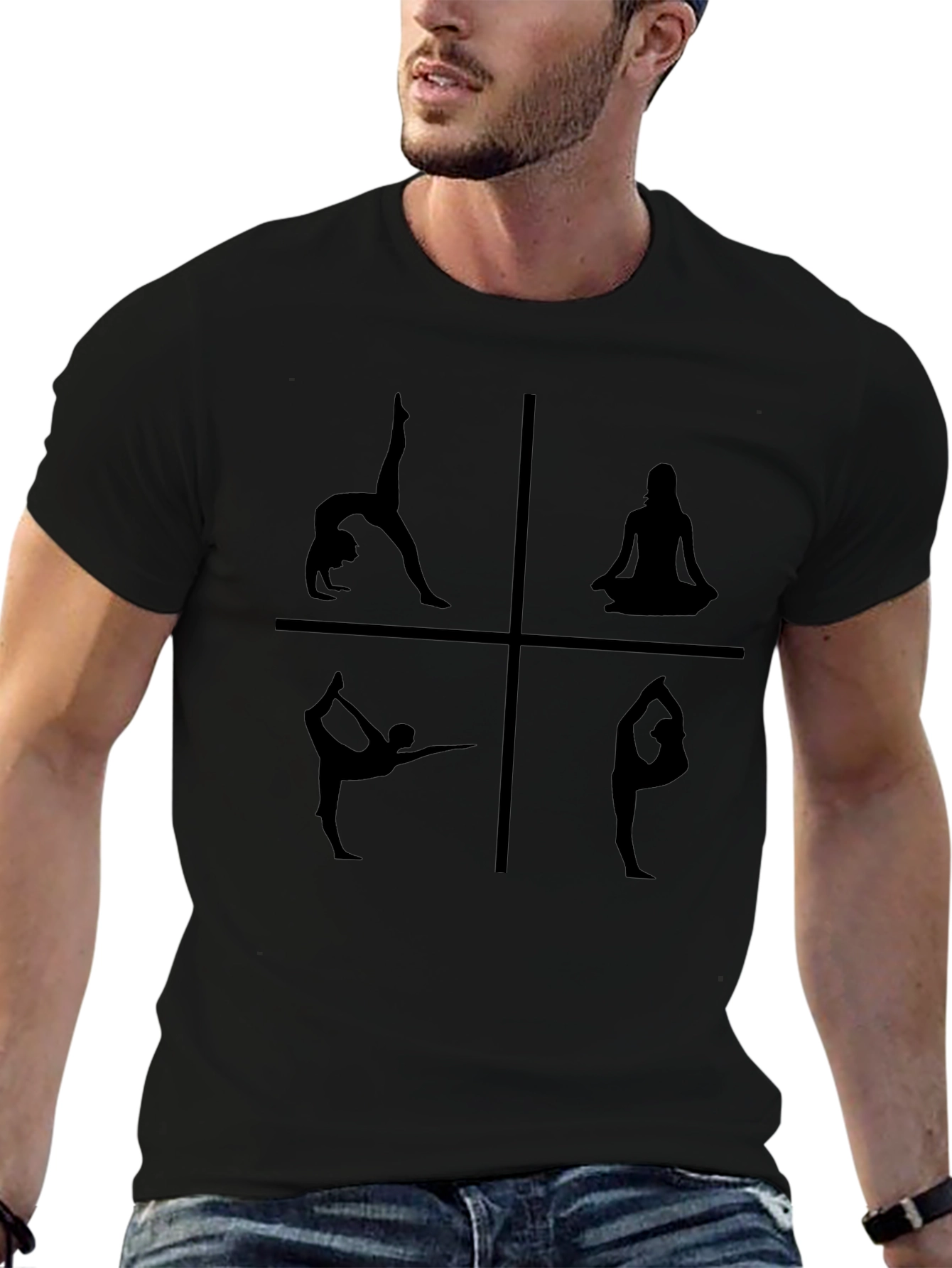 Yoga Pose T-Shirt - Black