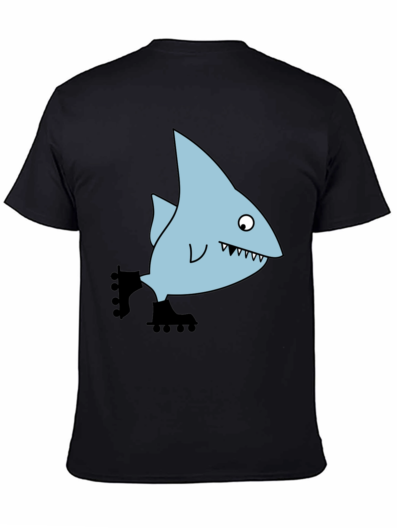 Skating Shark Tee - Fun Graphic Print