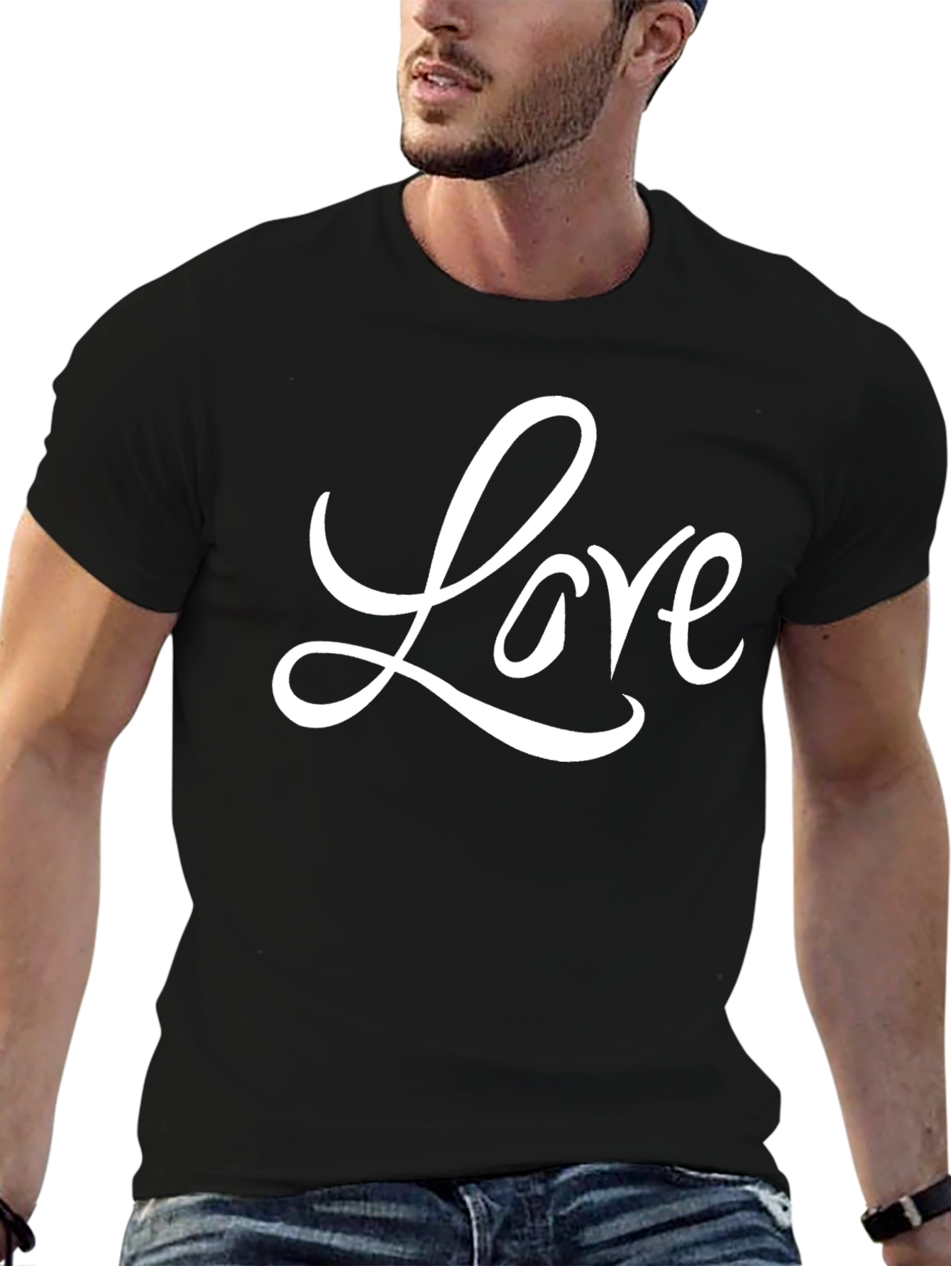 Love T-Shirt - Stylish Black Tee