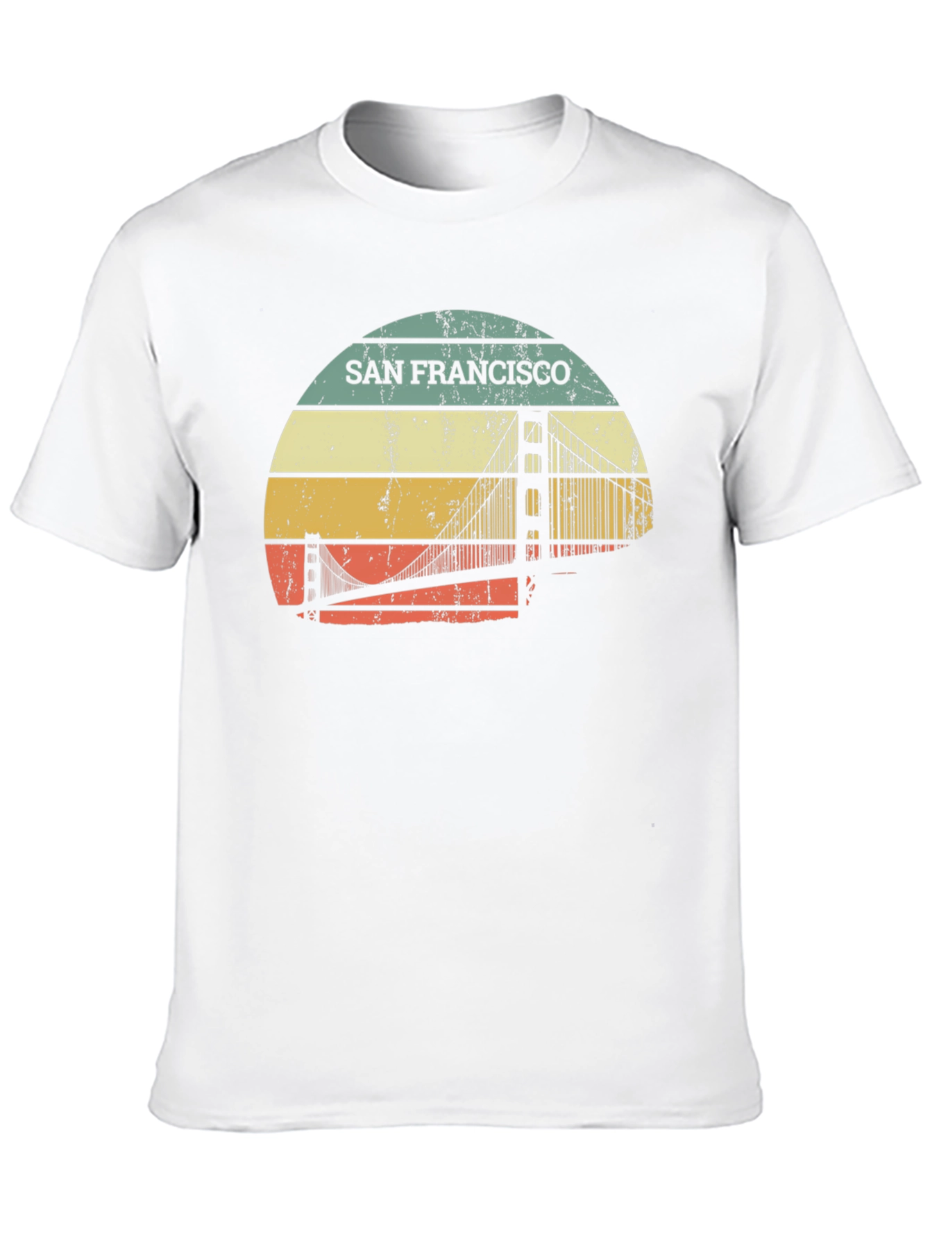 San Francisco Bridge Retro T-Shirt - Graphic Tee