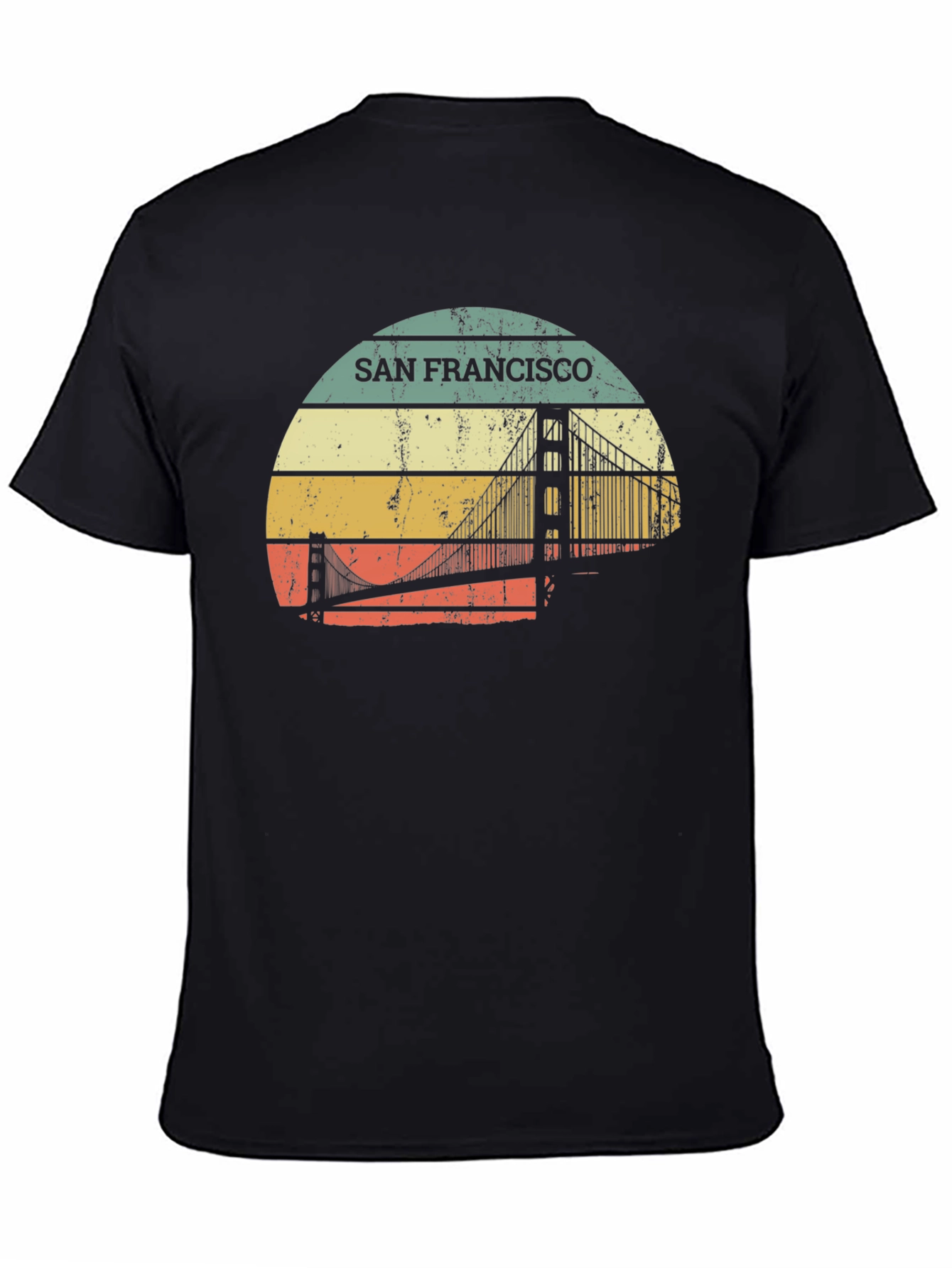 San Francisco Bridge Retro T-Shirt - Graphic Tee