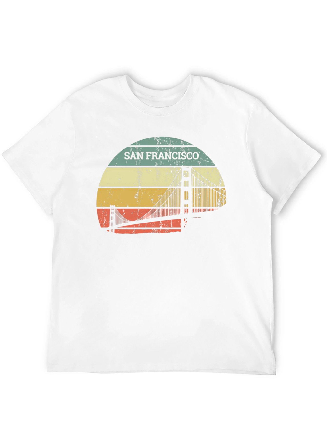 San Francisco Bridge Retro T-Shirt - Graphic Tee