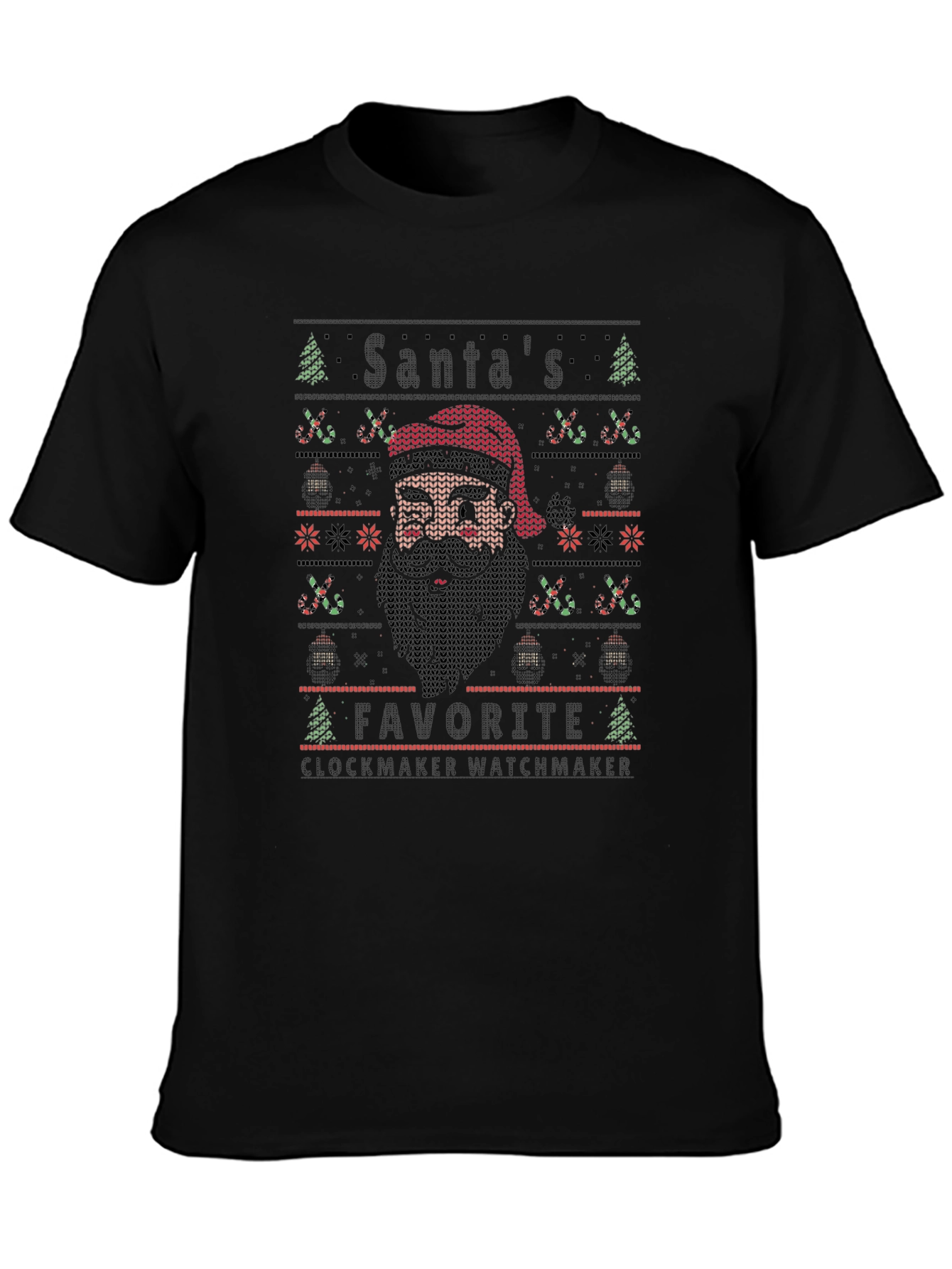 Santas Favorite Clockmaker Watchmaker T-Shirt