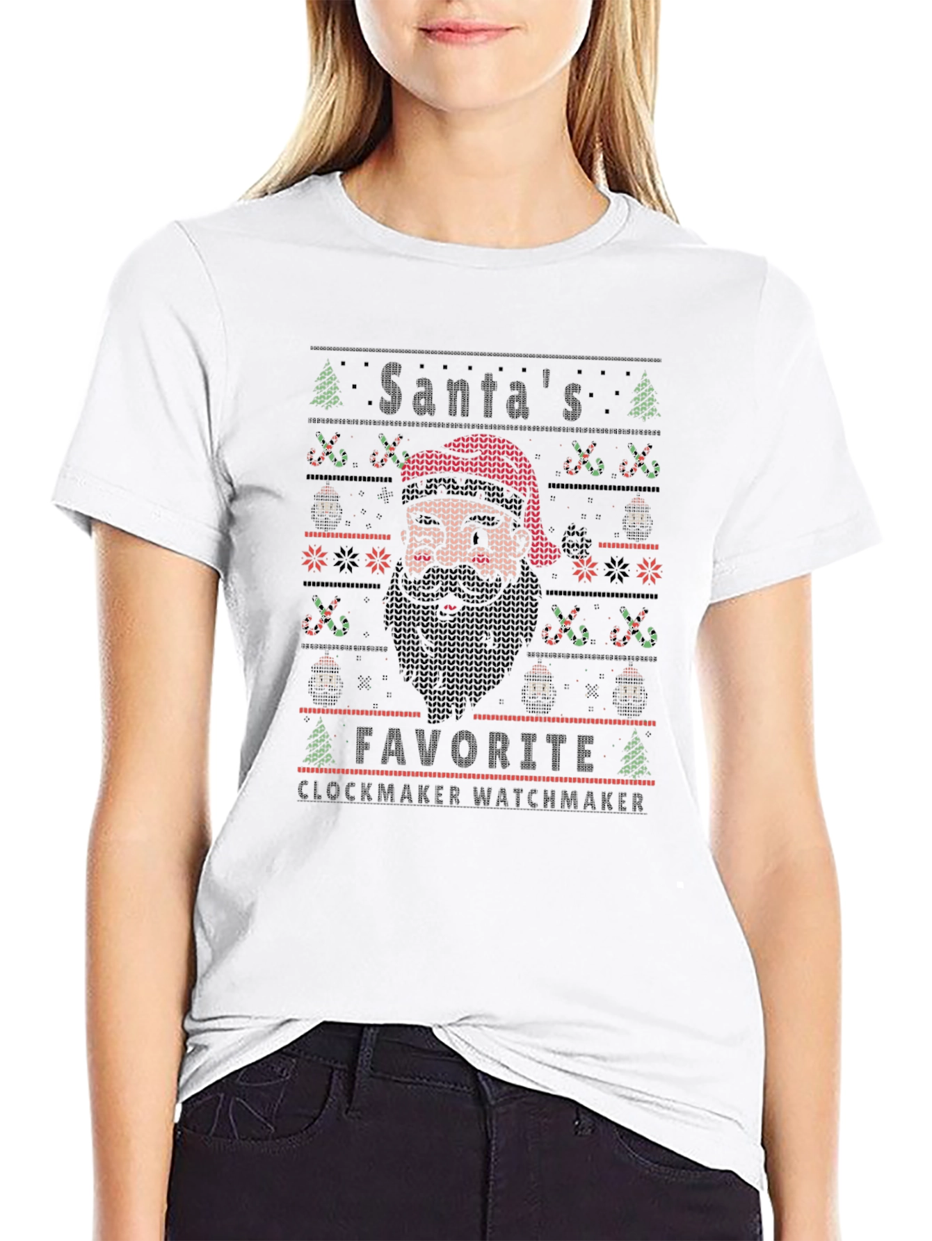 Santas Favorite Clockmaker Watchmaker T-Shirt