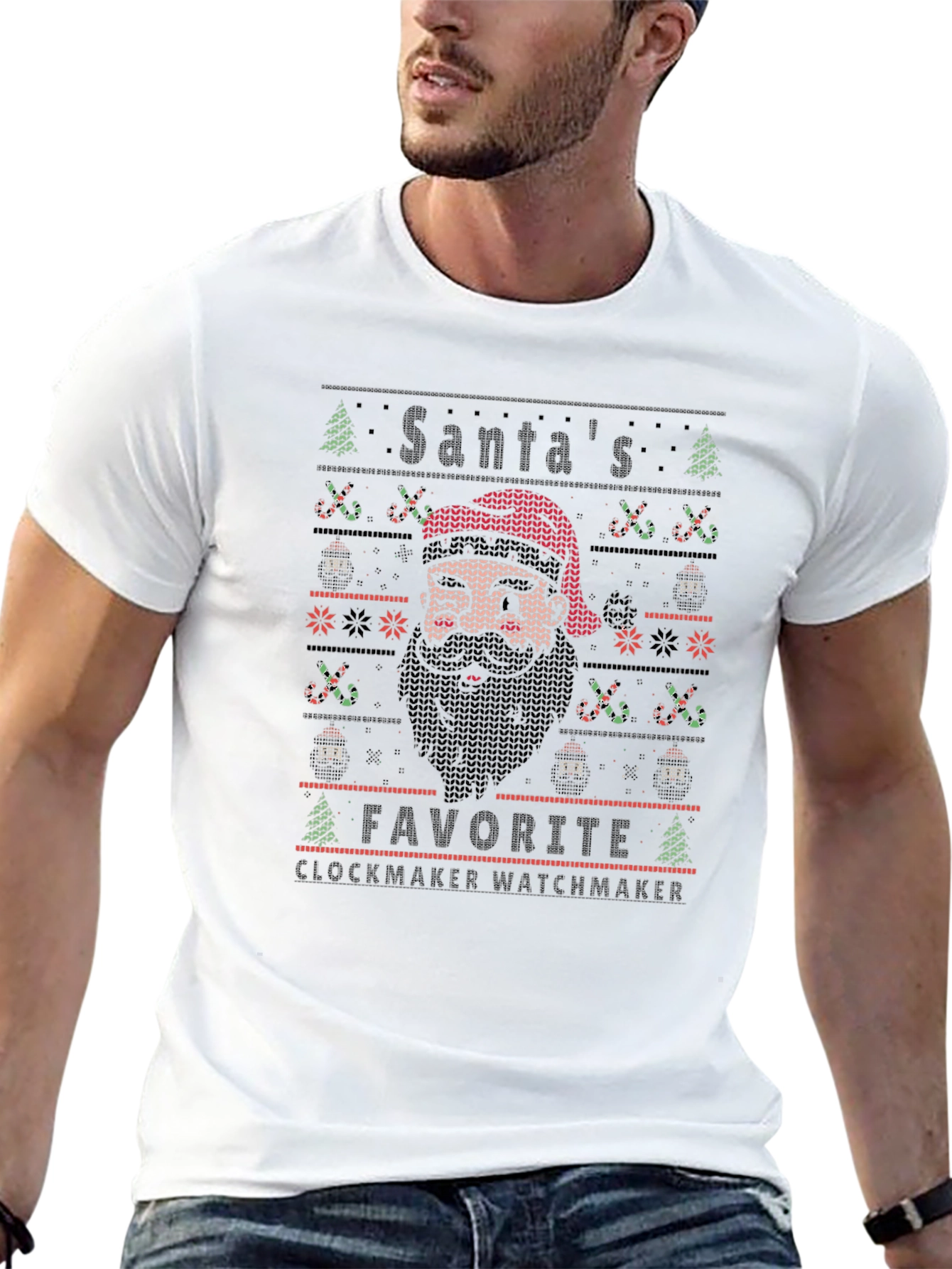 Santas Favorite Clockmaker Watchmaker T-Shirt