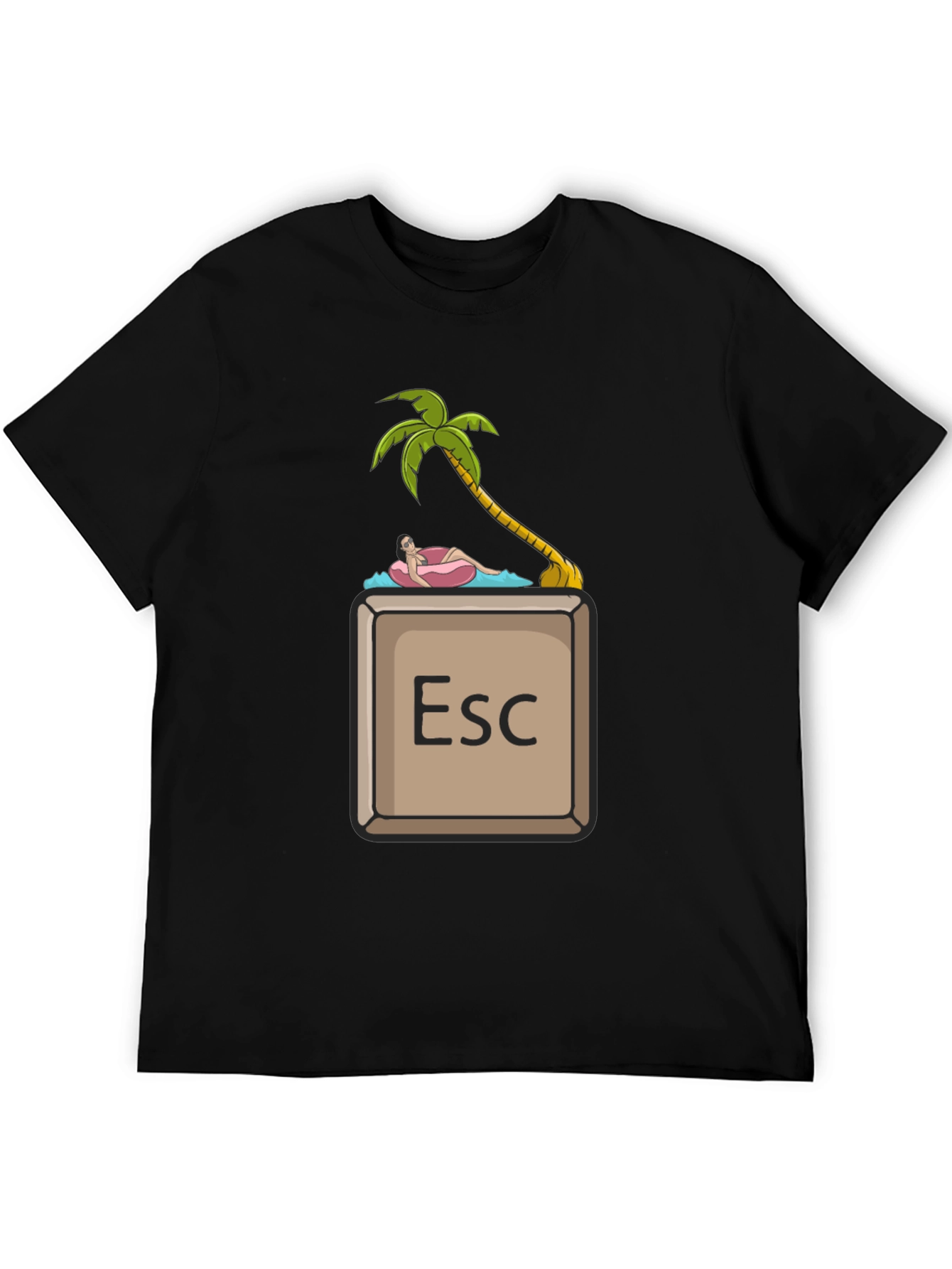 Escape Key Palm Tee - Relax & Unwind T-Shirt