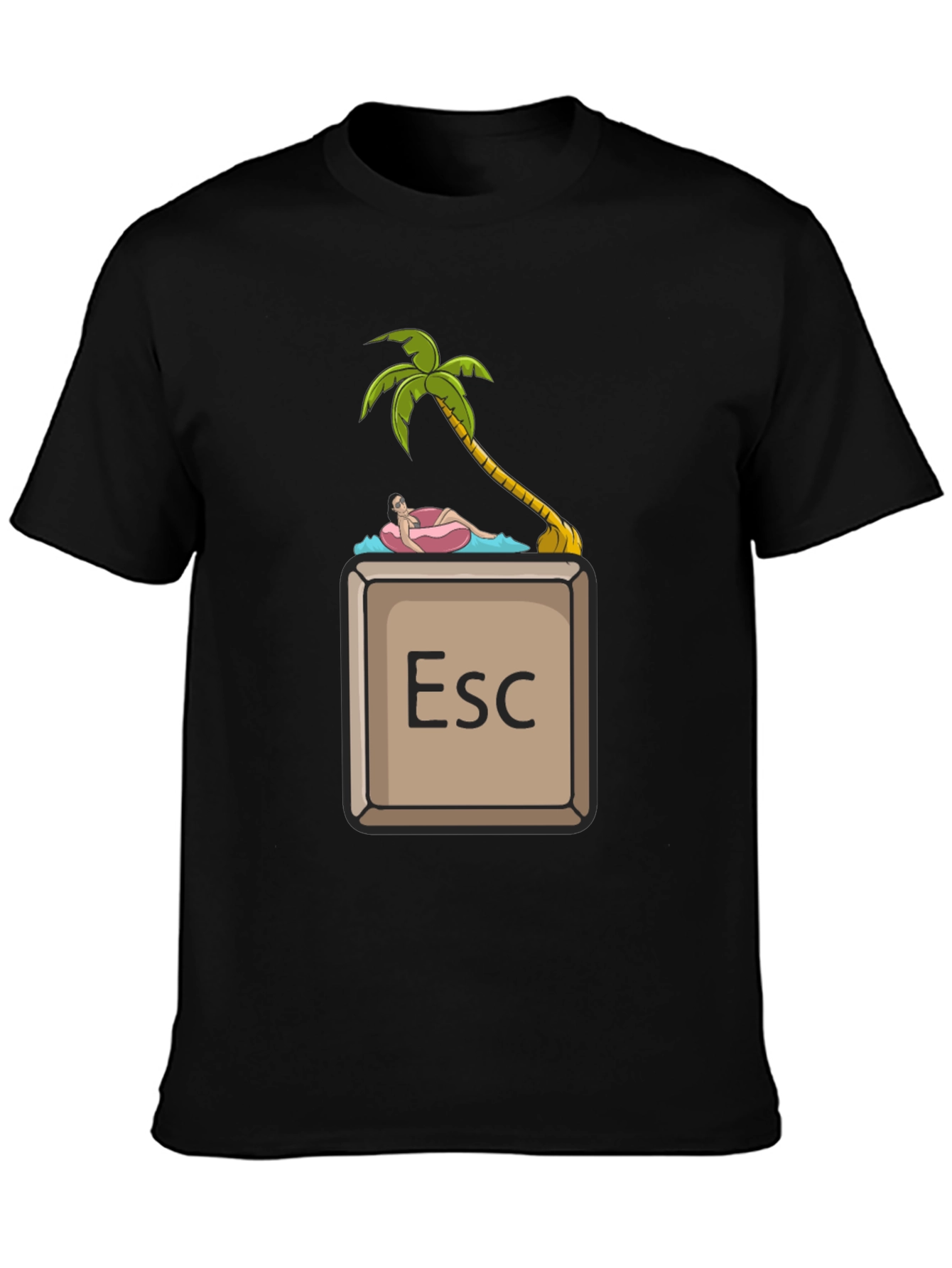 Escape Key Palm Tee - Relax & Unwind T-Shirt