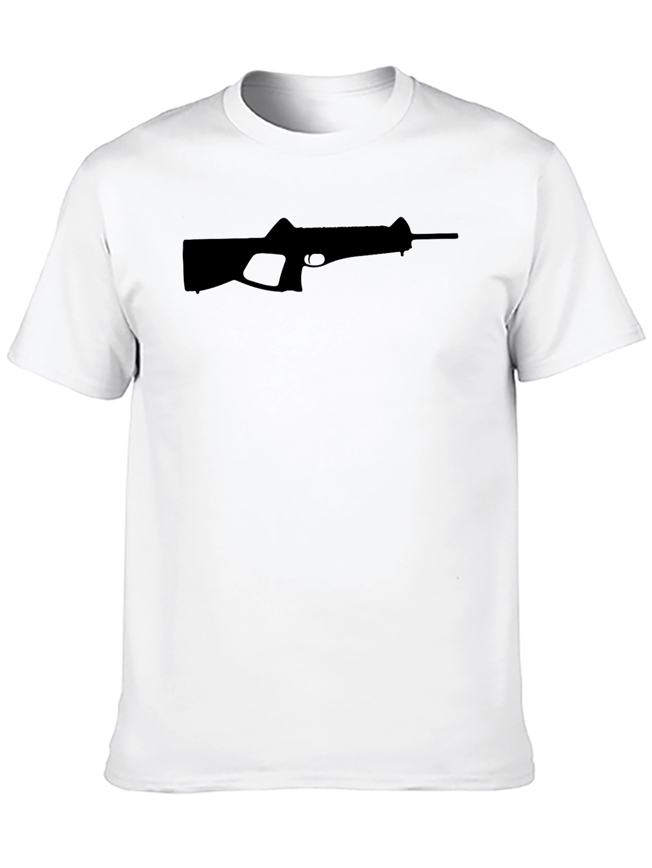 Gun Graphic Black T-Shirt - Modern Style