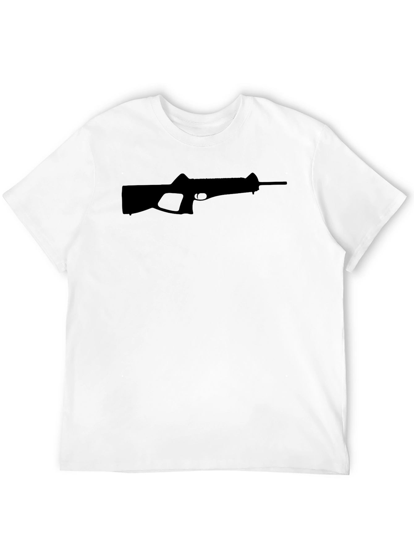 Gun Graphic Black T-Shirt - Modern Style