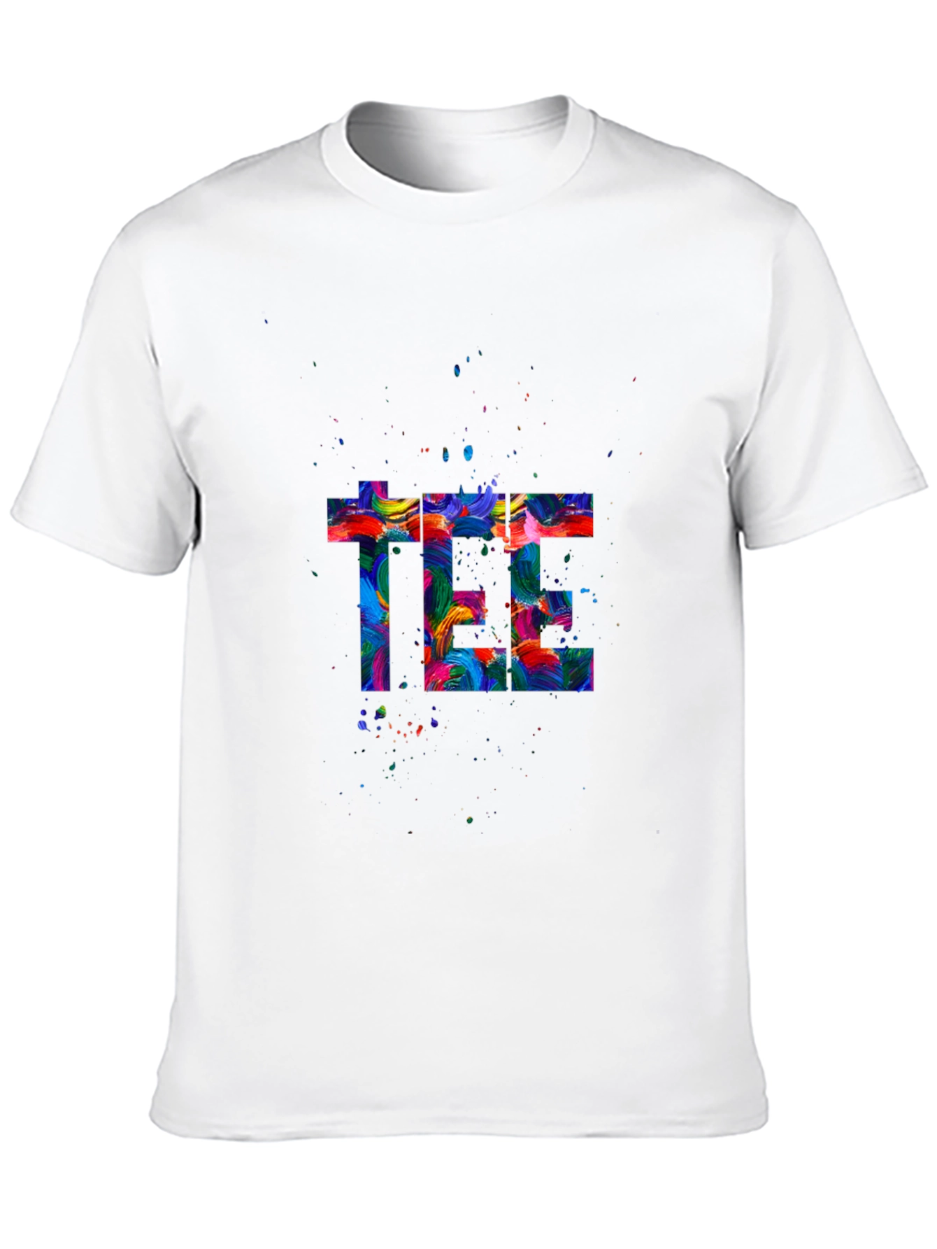 Abstract Art Graphic Print Black T-Shirt
