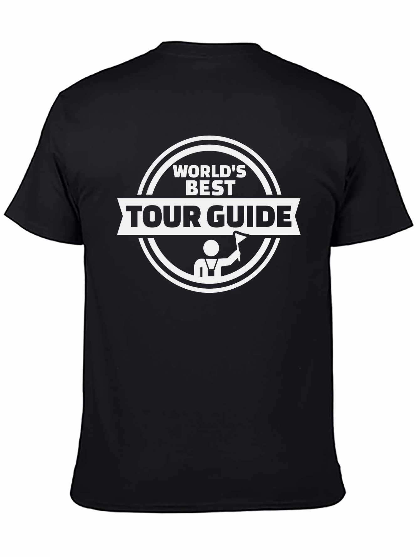 Worlds Best Tour Guide Black Graphic T-Shirt