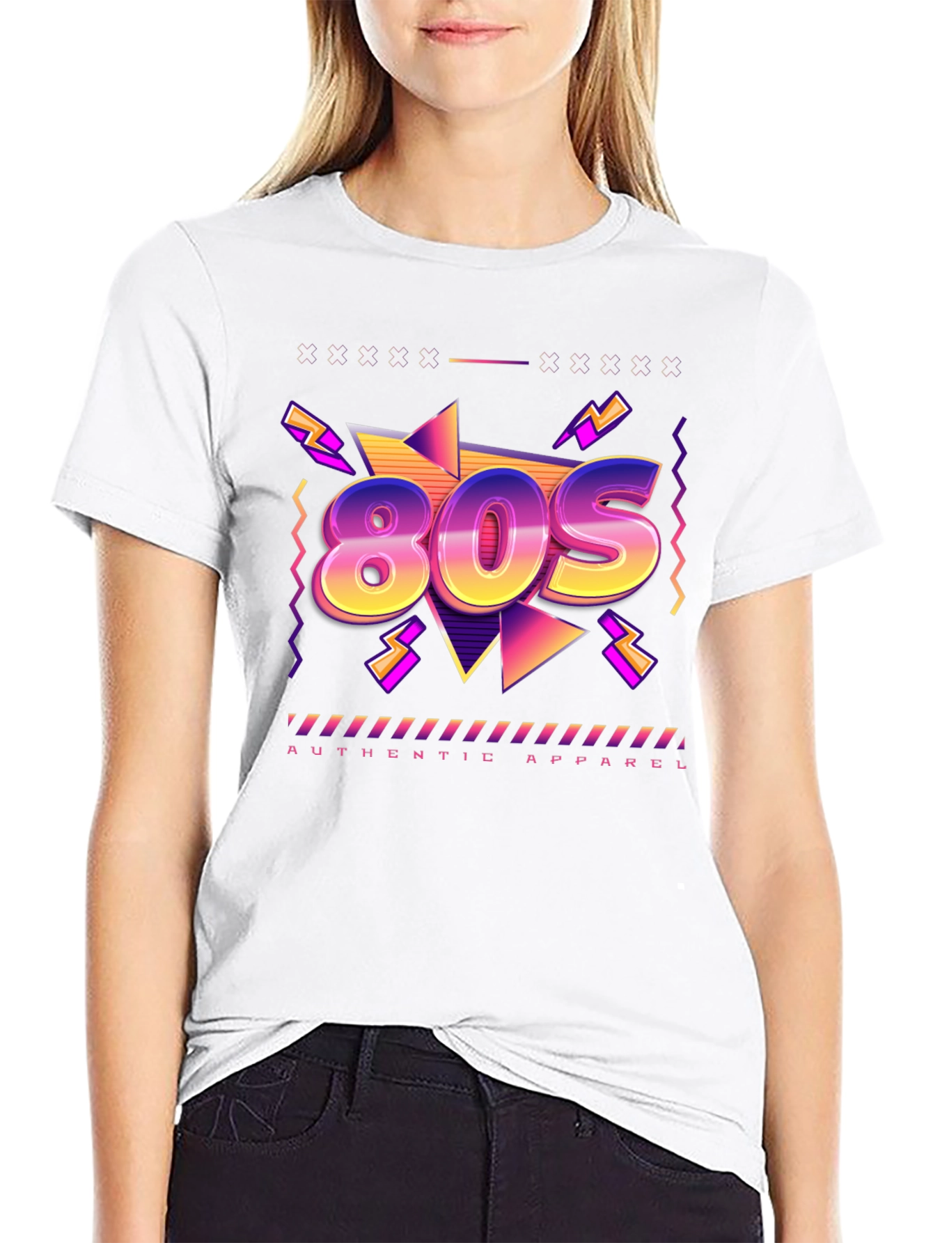 Retro 80s Graphic T-Shirt - Authentic Apparel