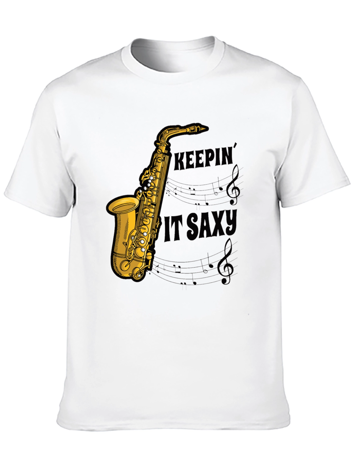 Keepin it Saxy Mens Graphic T-Shirt