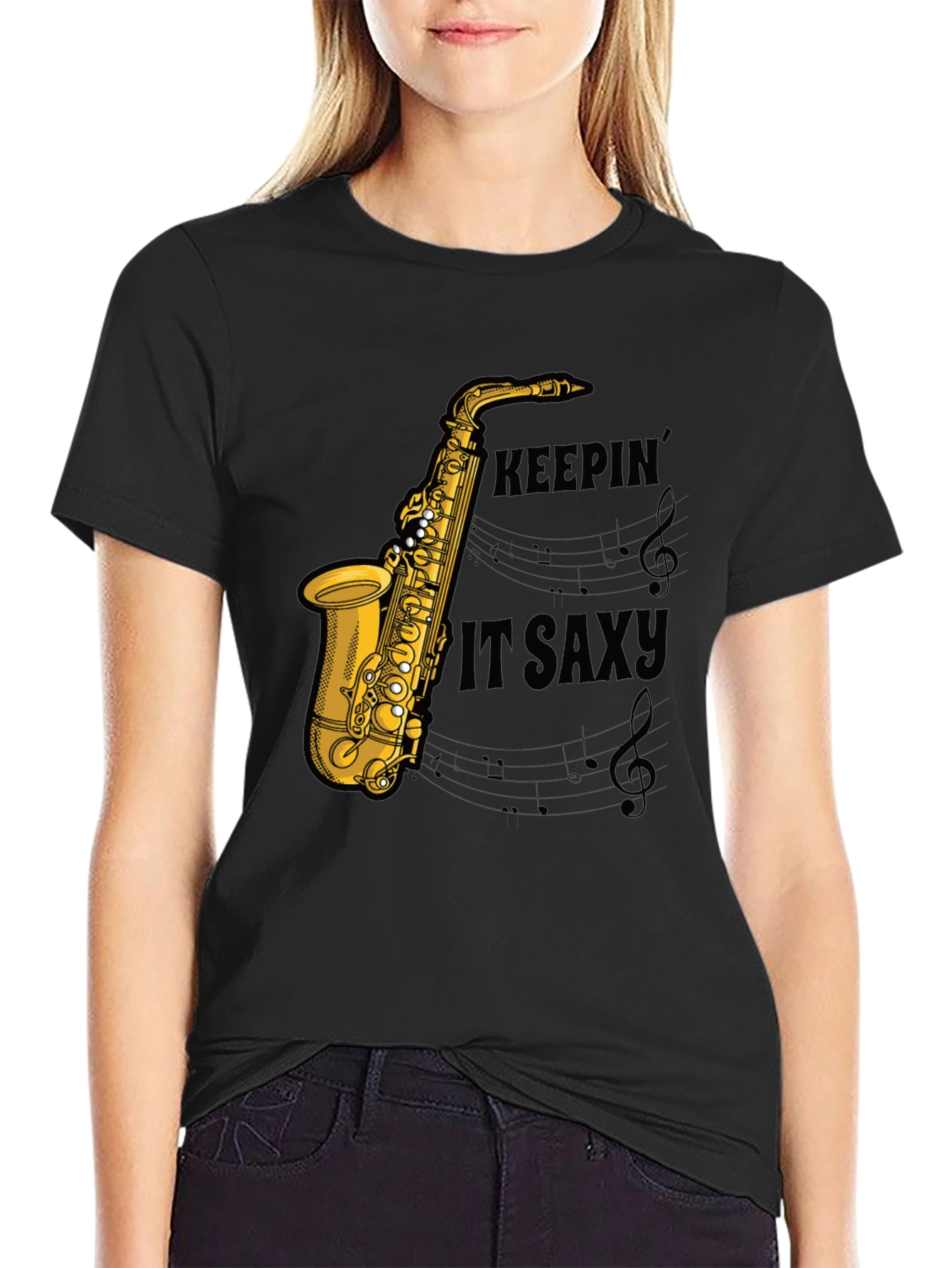 Keepin it Saxy Mens Graphic T-Shirt