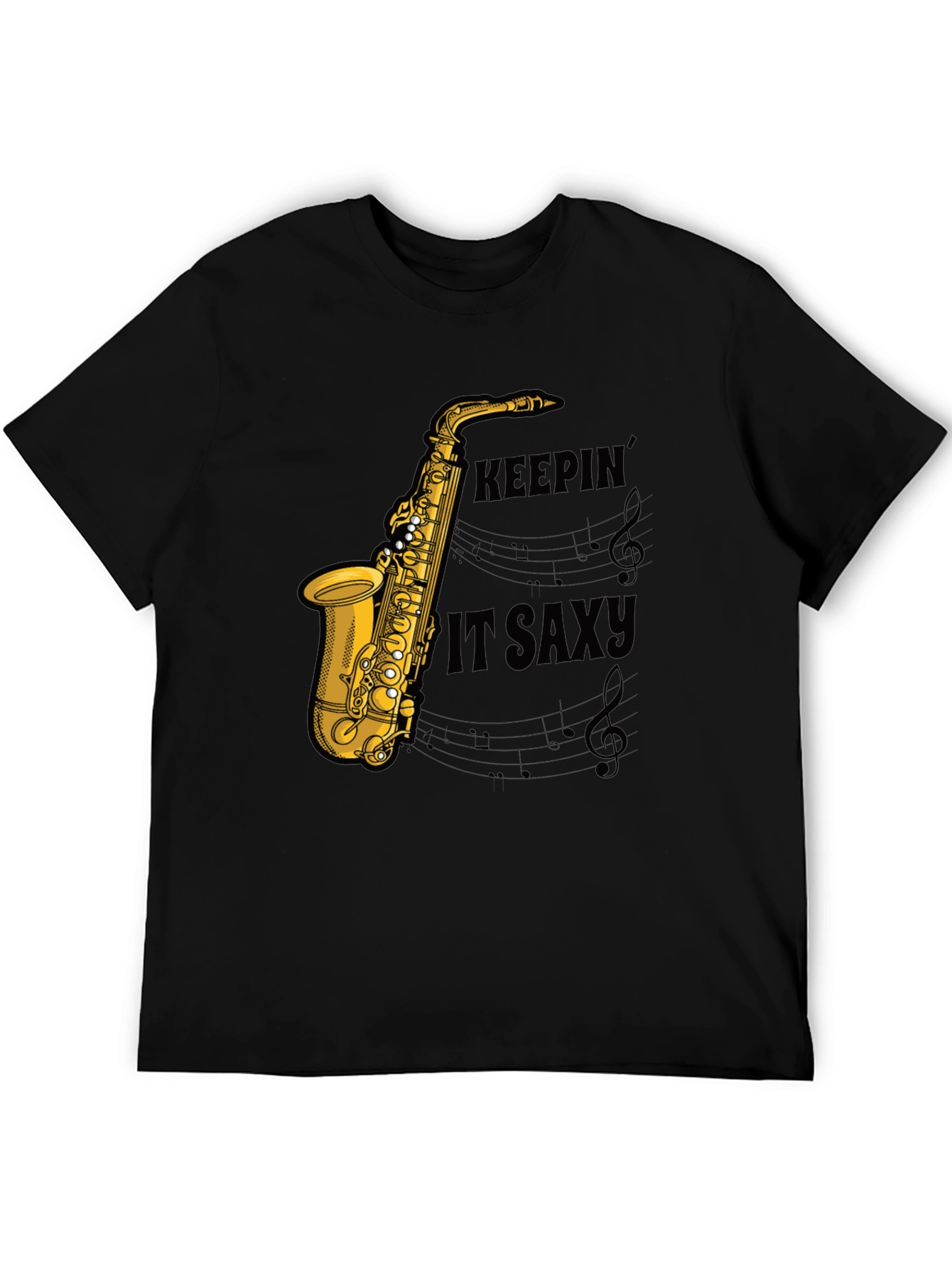 Keepin it Saxy Mens Graphic T-Shirt