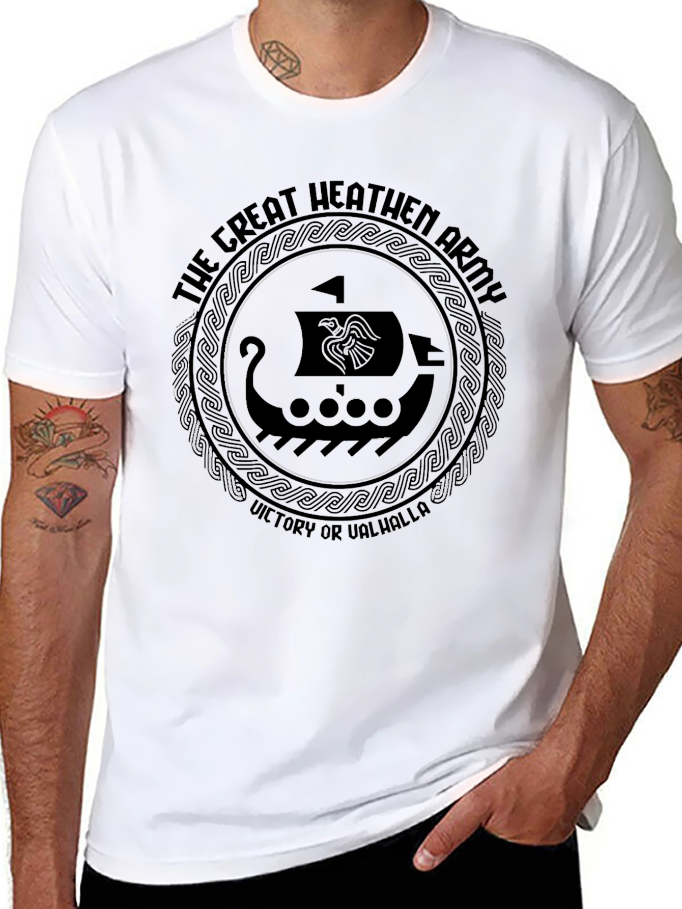 Great Heathen Army Viking Ship T-Shirt
