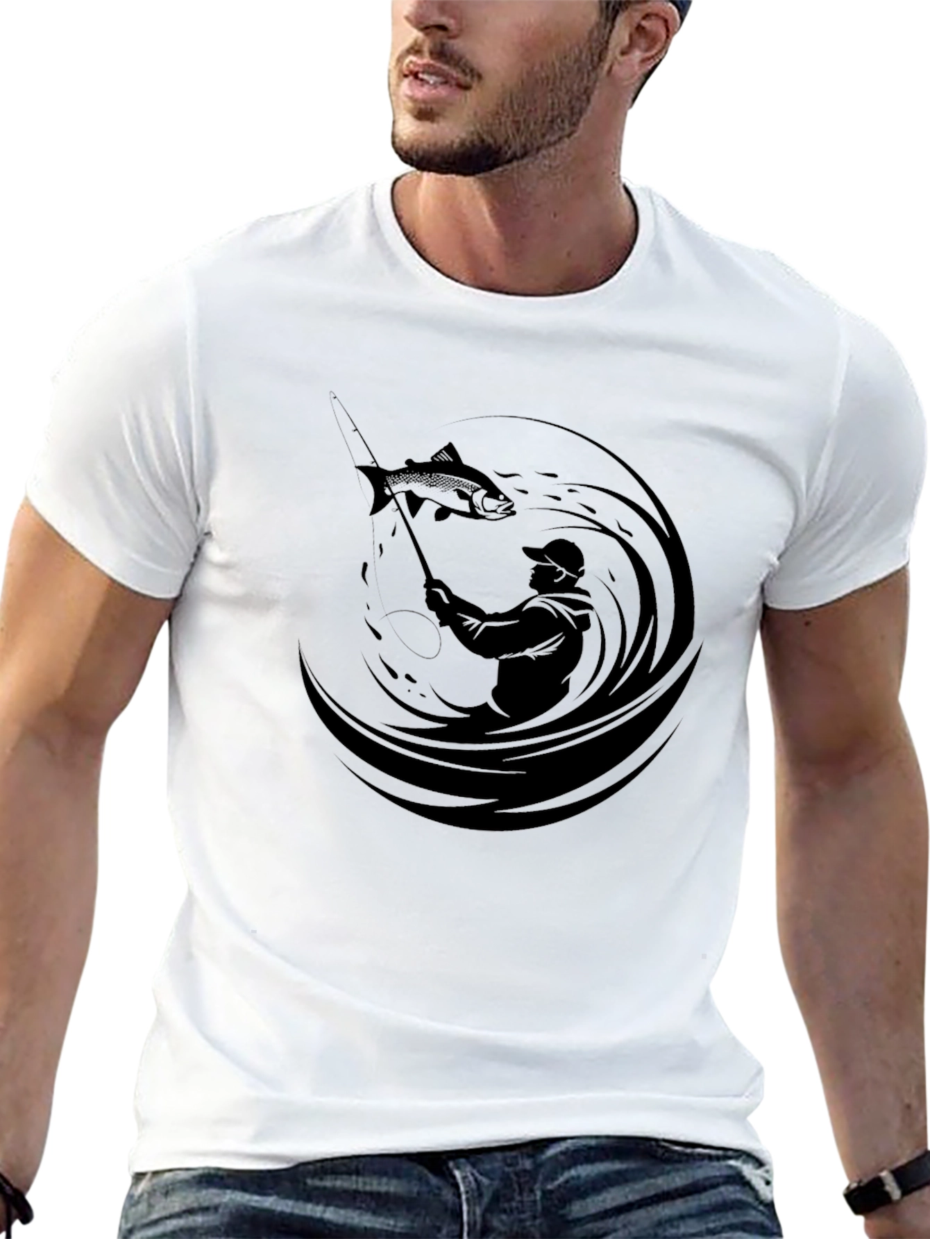 Angler Graphic Tee - Fishermans Catch T-Shirt